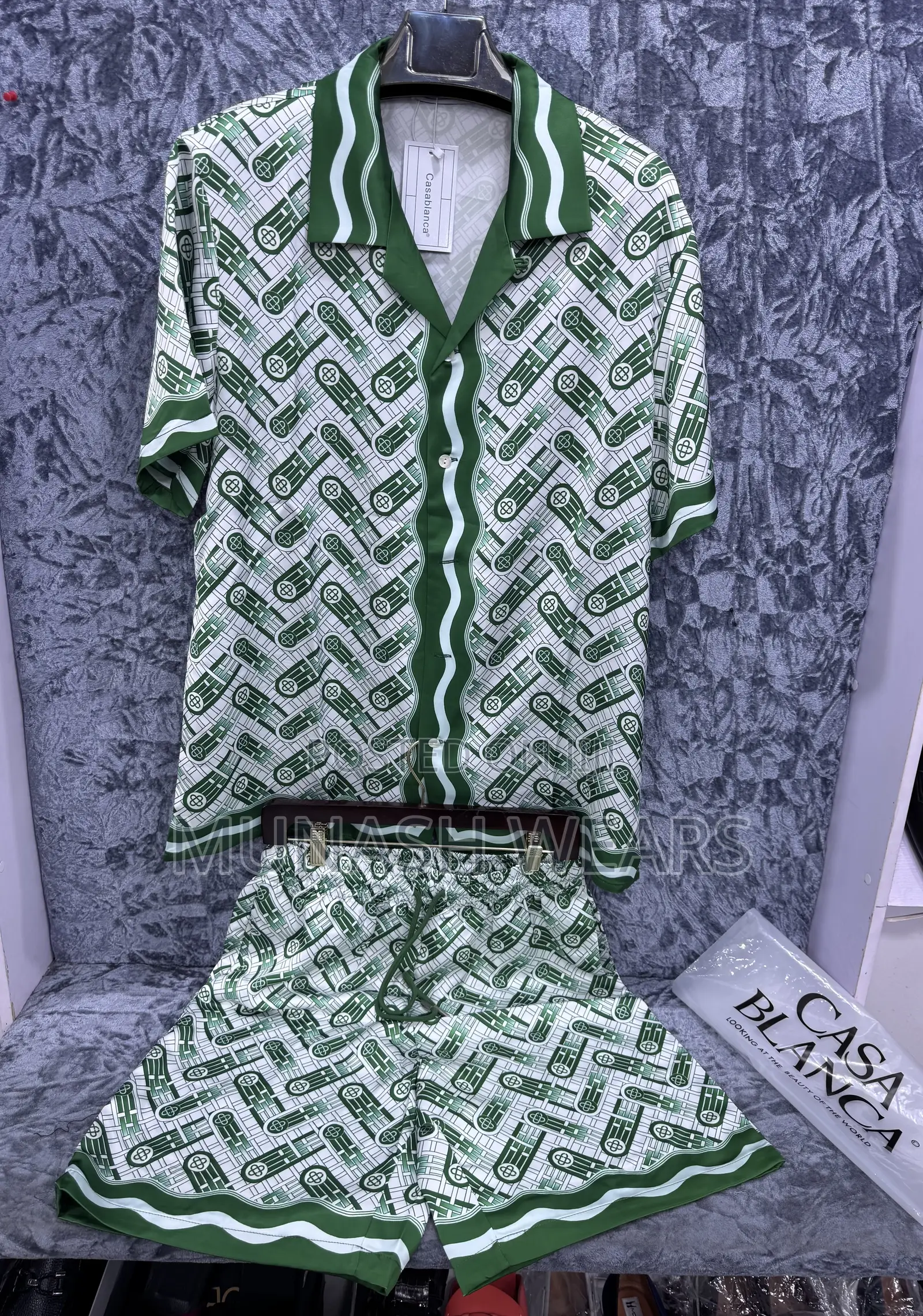 Luxury Casablanca Shirt And Short For Men