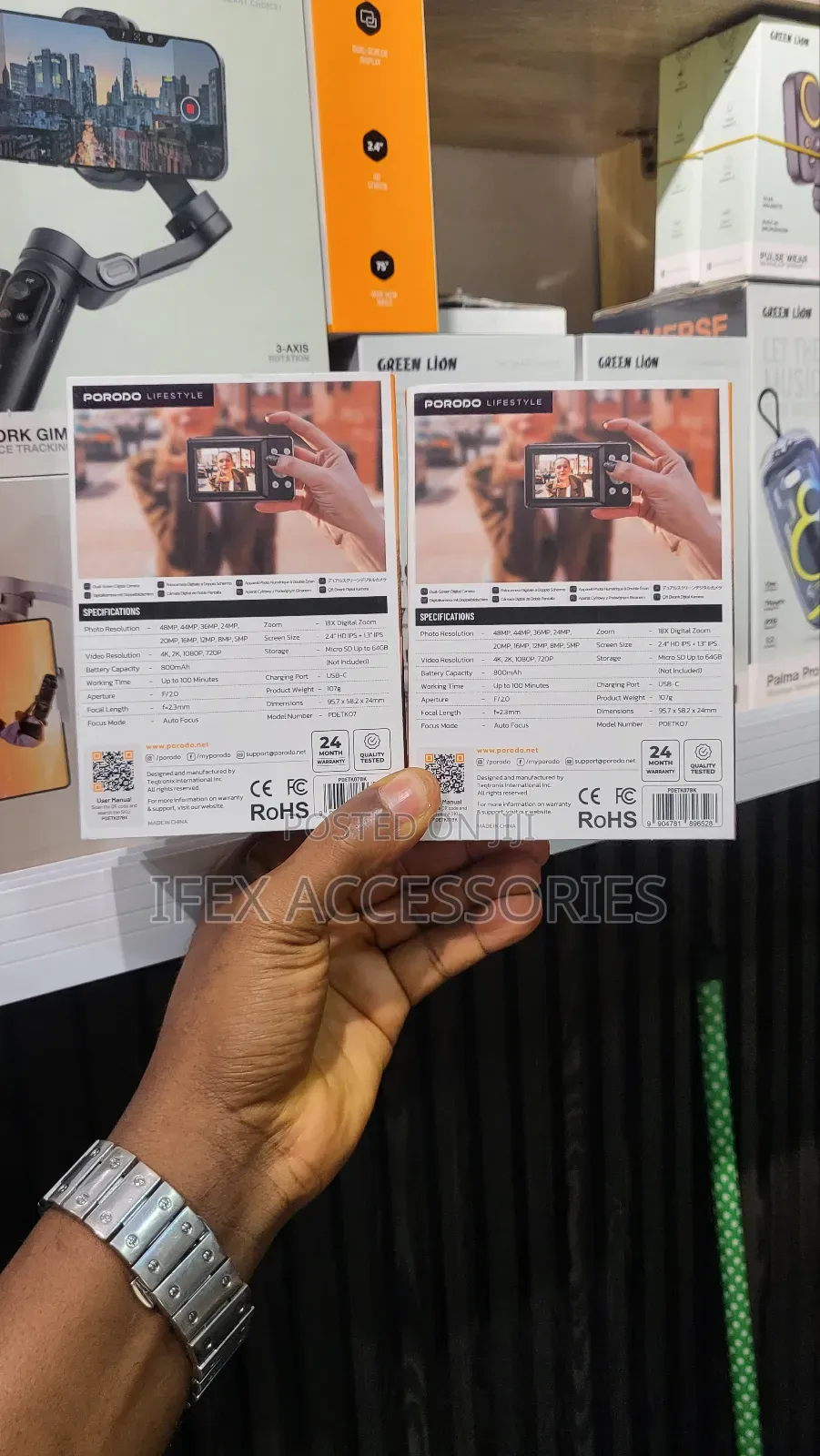 Porodo Lifestyle Dual-Screen Digital Camera