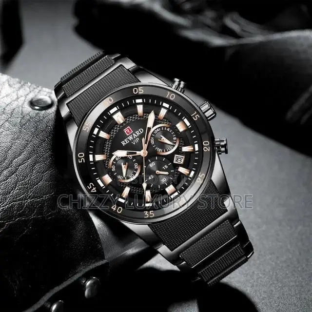Reward Quality Luxury Men Chain Strap Wristwatch