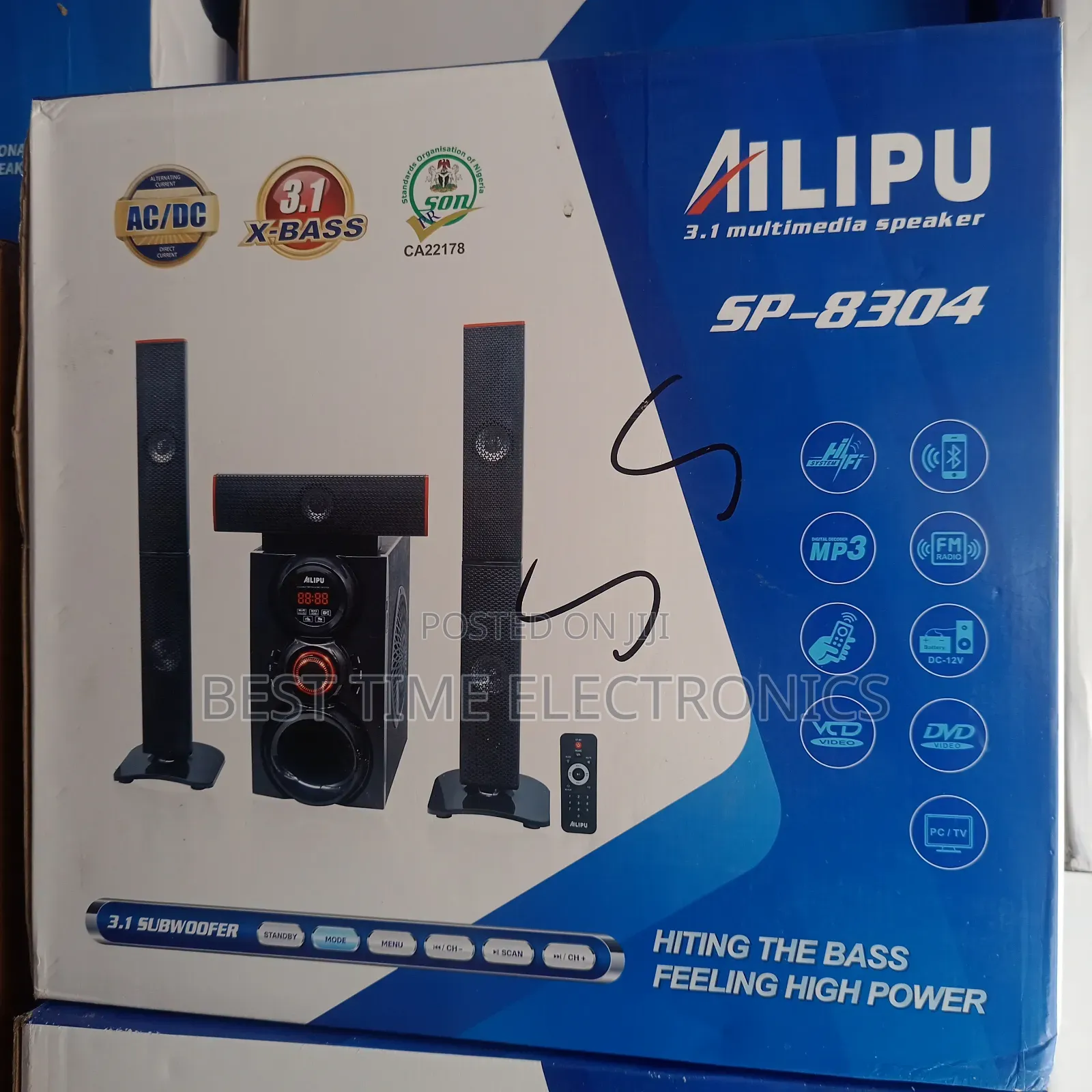 Ailipu 3.1 Multimedia Sound System (Sp8304)