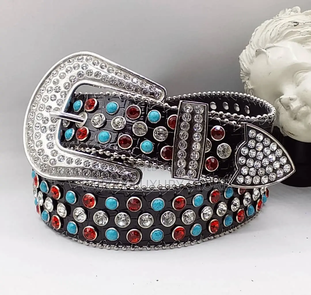 High Quality Luxury Men Stone Belt
