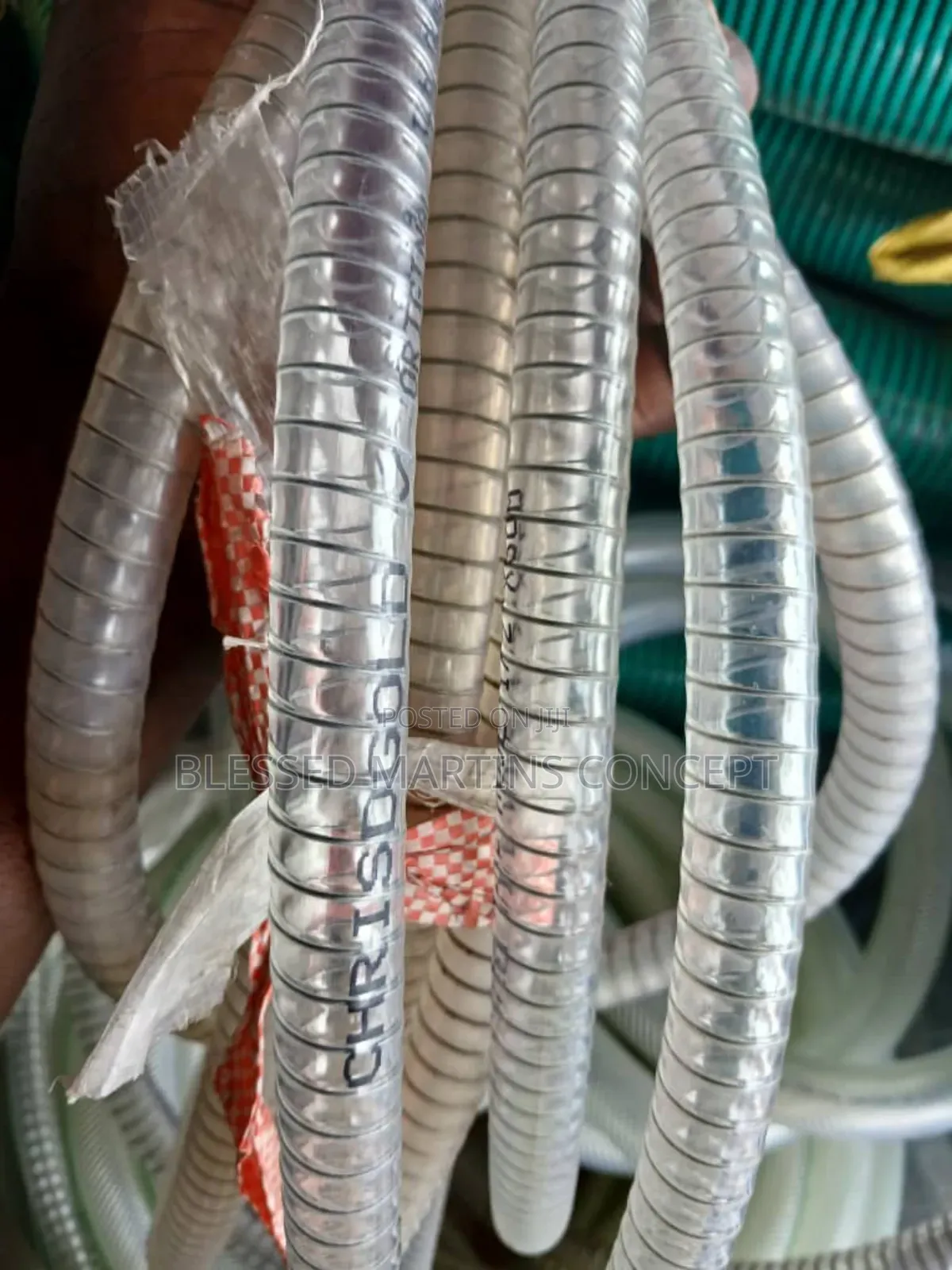1/2" Quality Steel Wire Transparent Hose for Water, Petrol, Chemicals