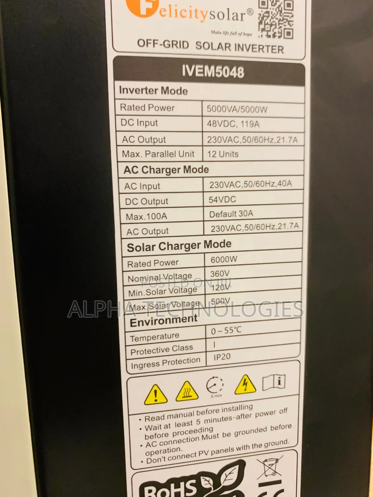 5kva Hybrid Inverter
