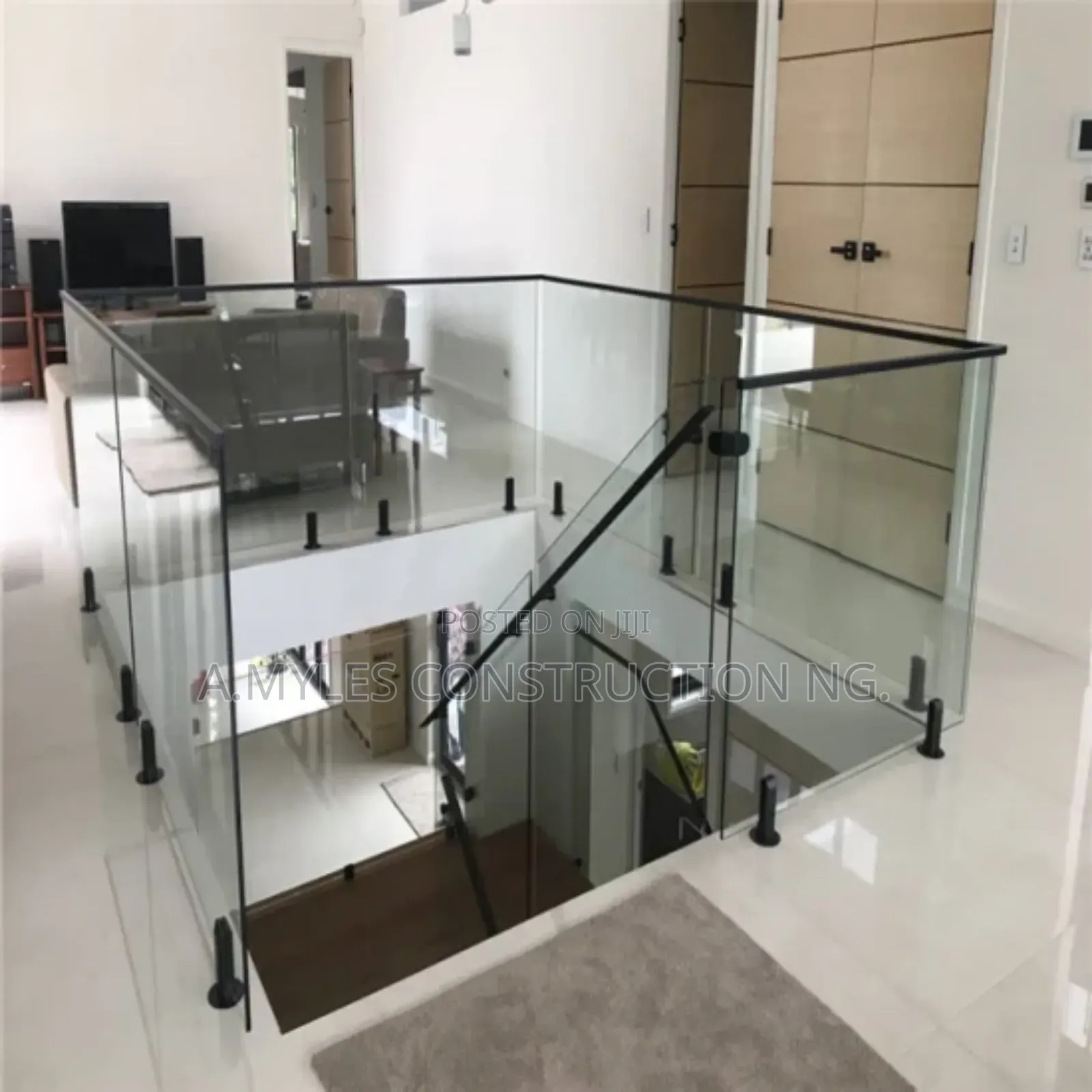 Pipe Glass Handrail