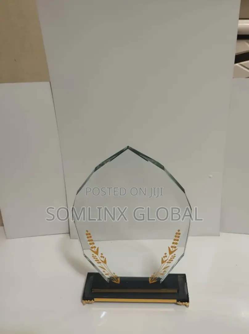 Glass Plaque (Award) Stand With Printing