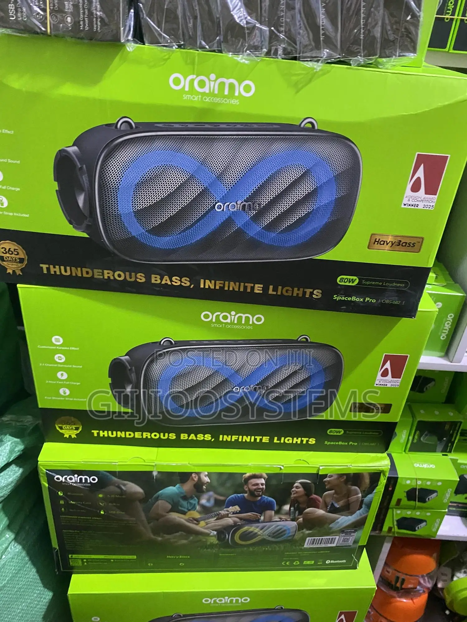 Oraimo Spacebox Pro 80w Karaoke-Support Wireless Speaker