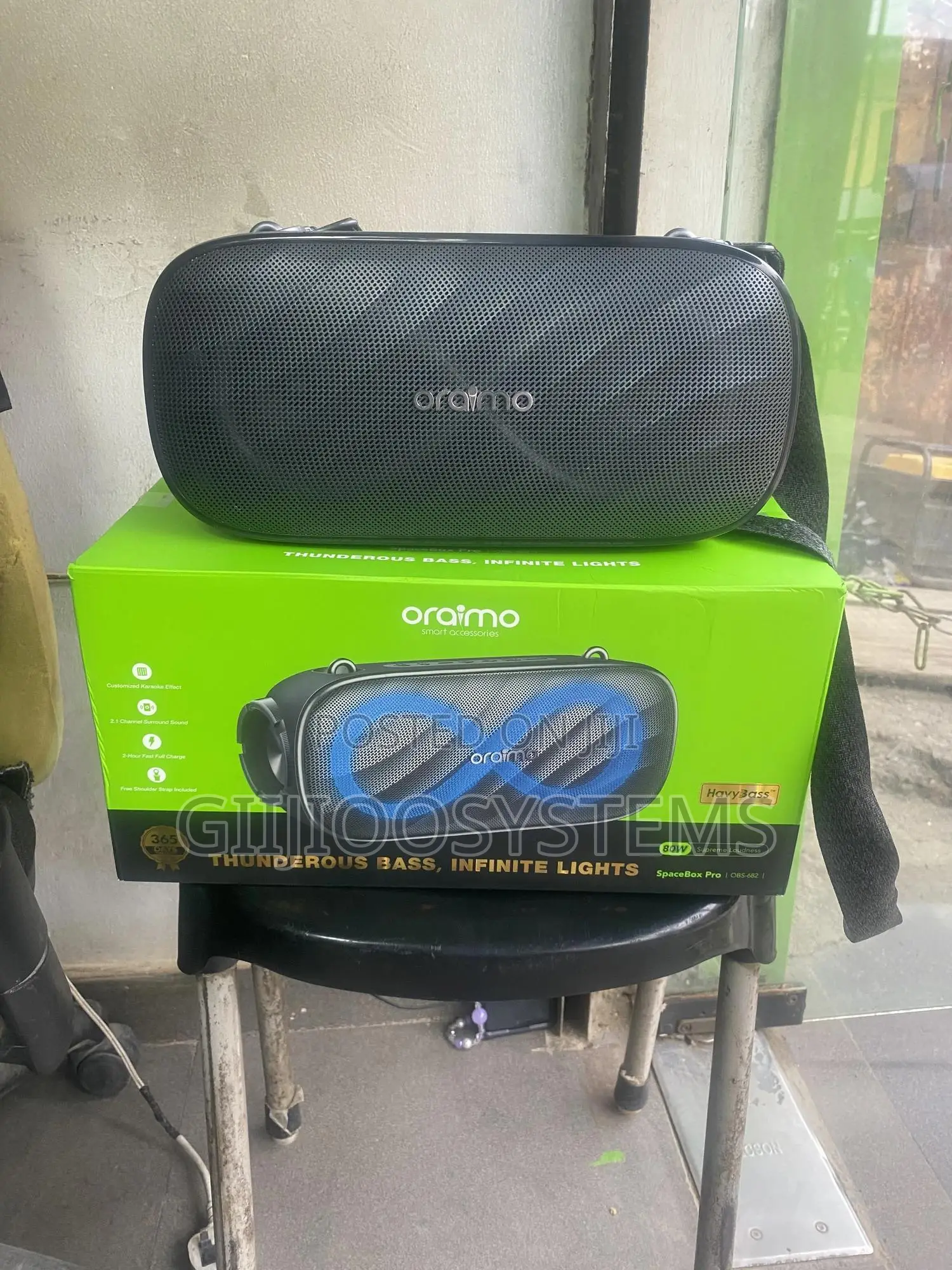 Oraimo Spacebox Pro 80w Karaoke-Support Wireless Speaker