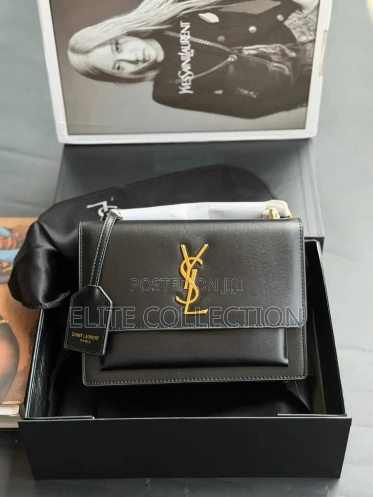 Original Luxury Saint Laurent Sunset Shoulder Bag
 Great Leather