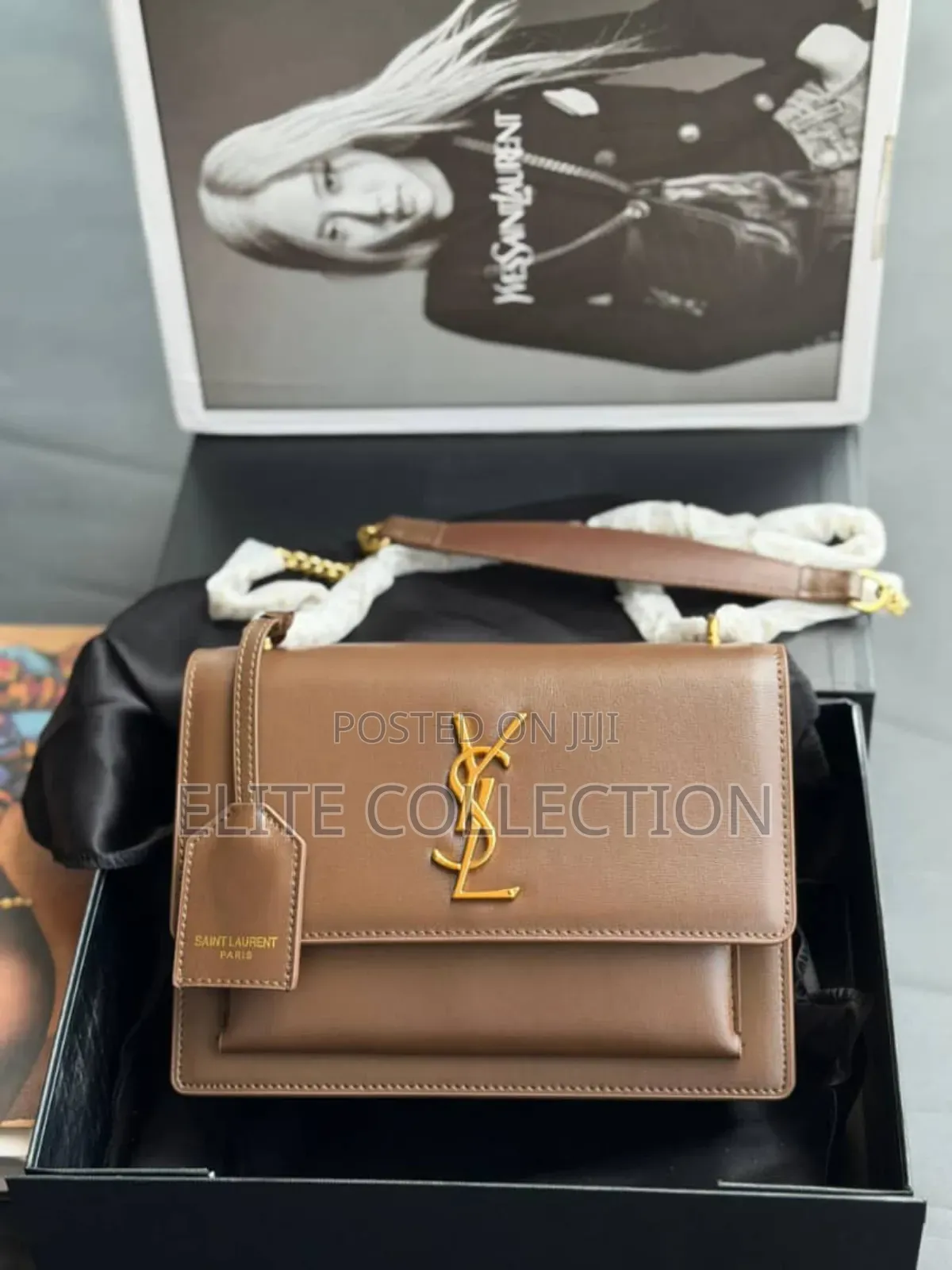 Original Luxury Saint Laurent Sunset Shoulder Bag
 Great Leather
