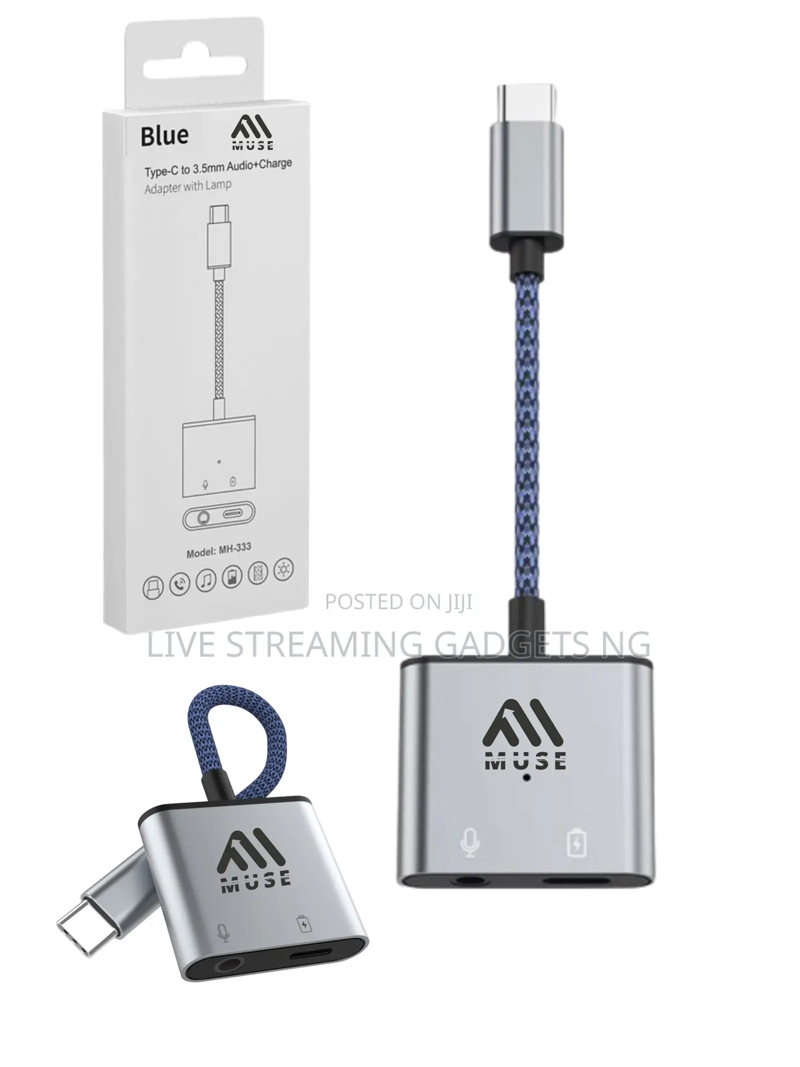 Muse Type C Adapter/Converter for iPhone15,16, All Type C Devices Live