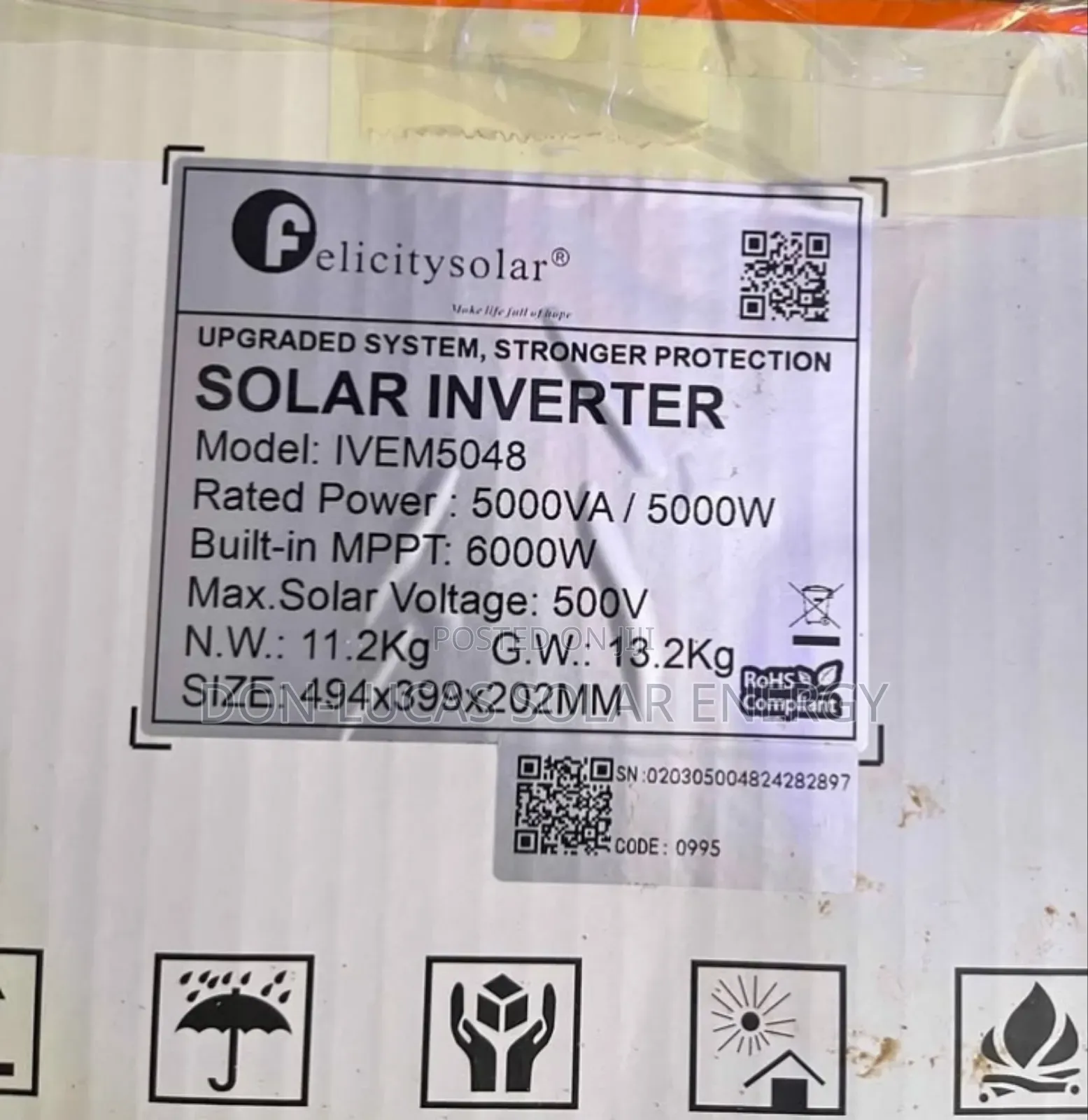 Felicity Inverter 5kva 48v Ivem