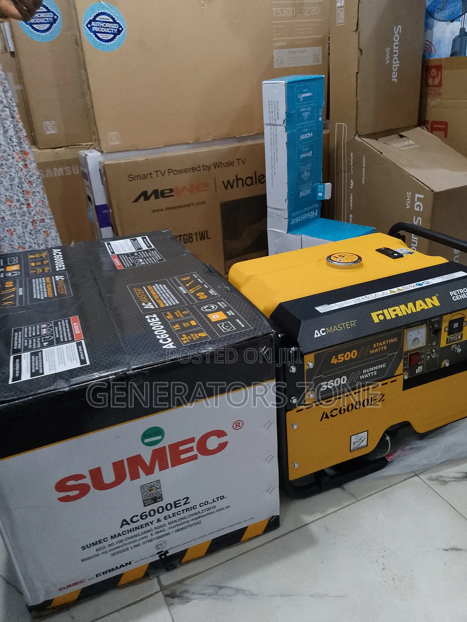 Firman 3.5kva Ac6000e2, Fuel Capacity 15 Litres