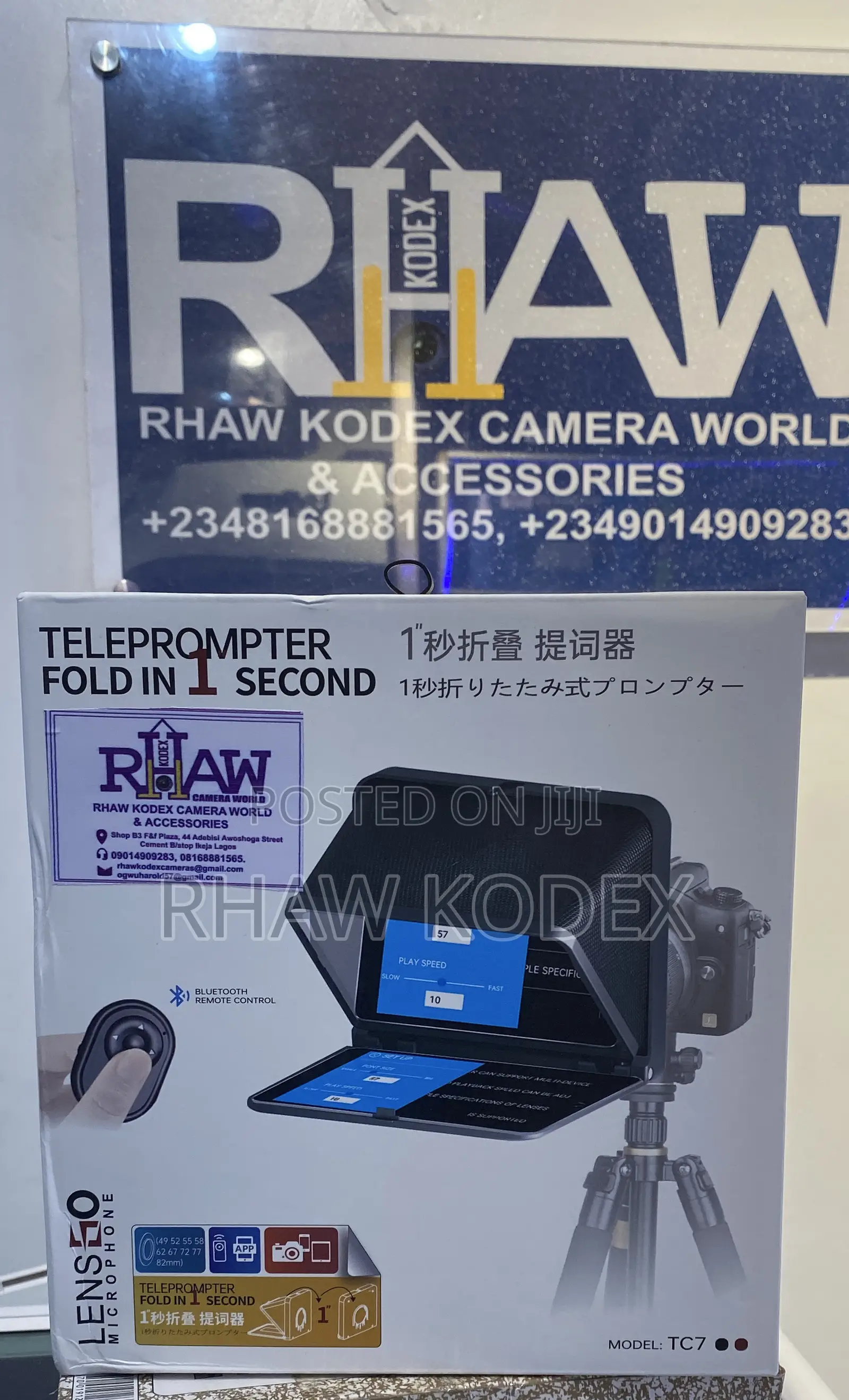 Lensgo Tc7 Teleprompter Fold in 1 Second for Smart Phones /Tablets