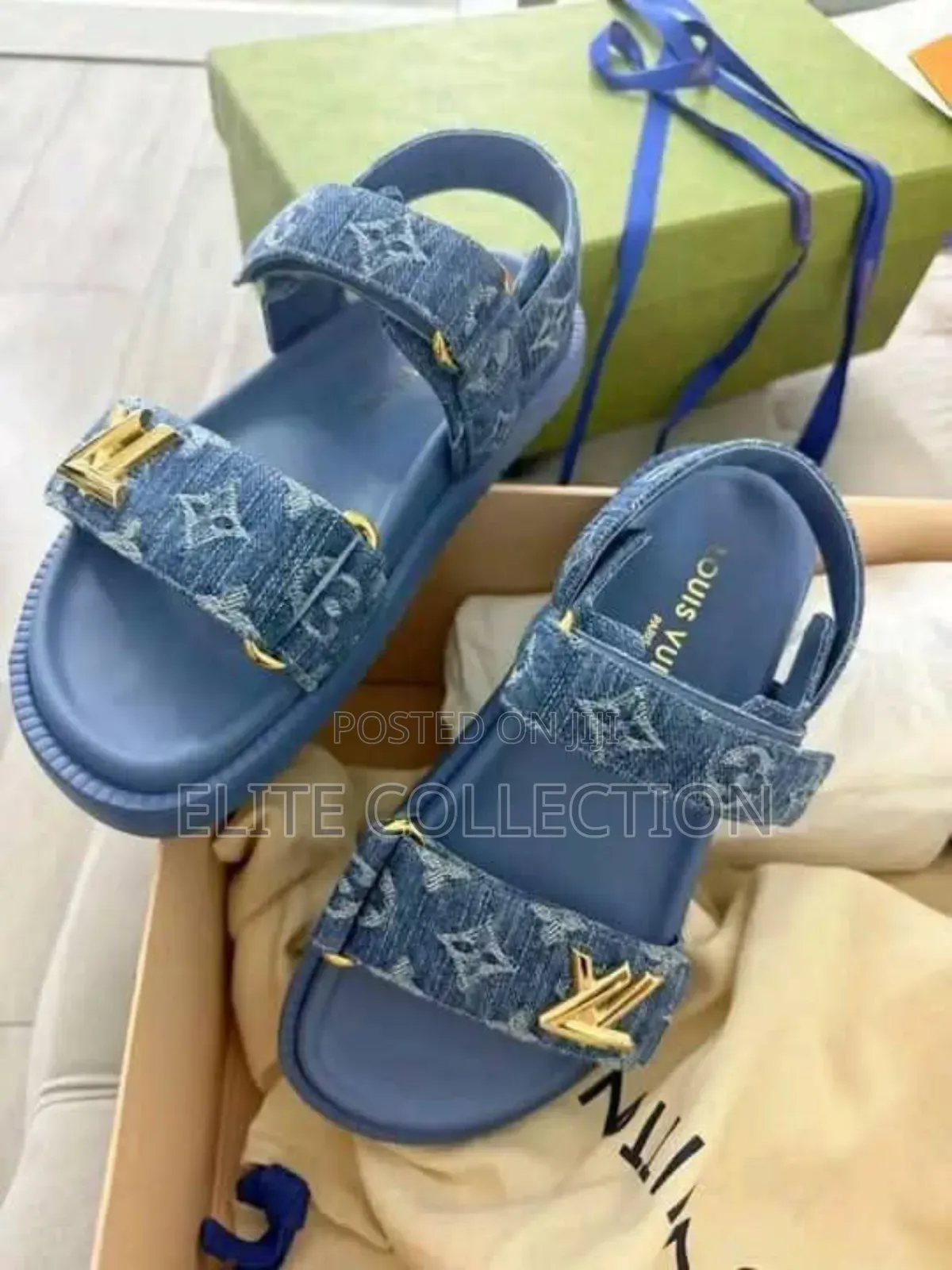 New In Brand:Lv Sandals Colo:Blue Sizes:37-42