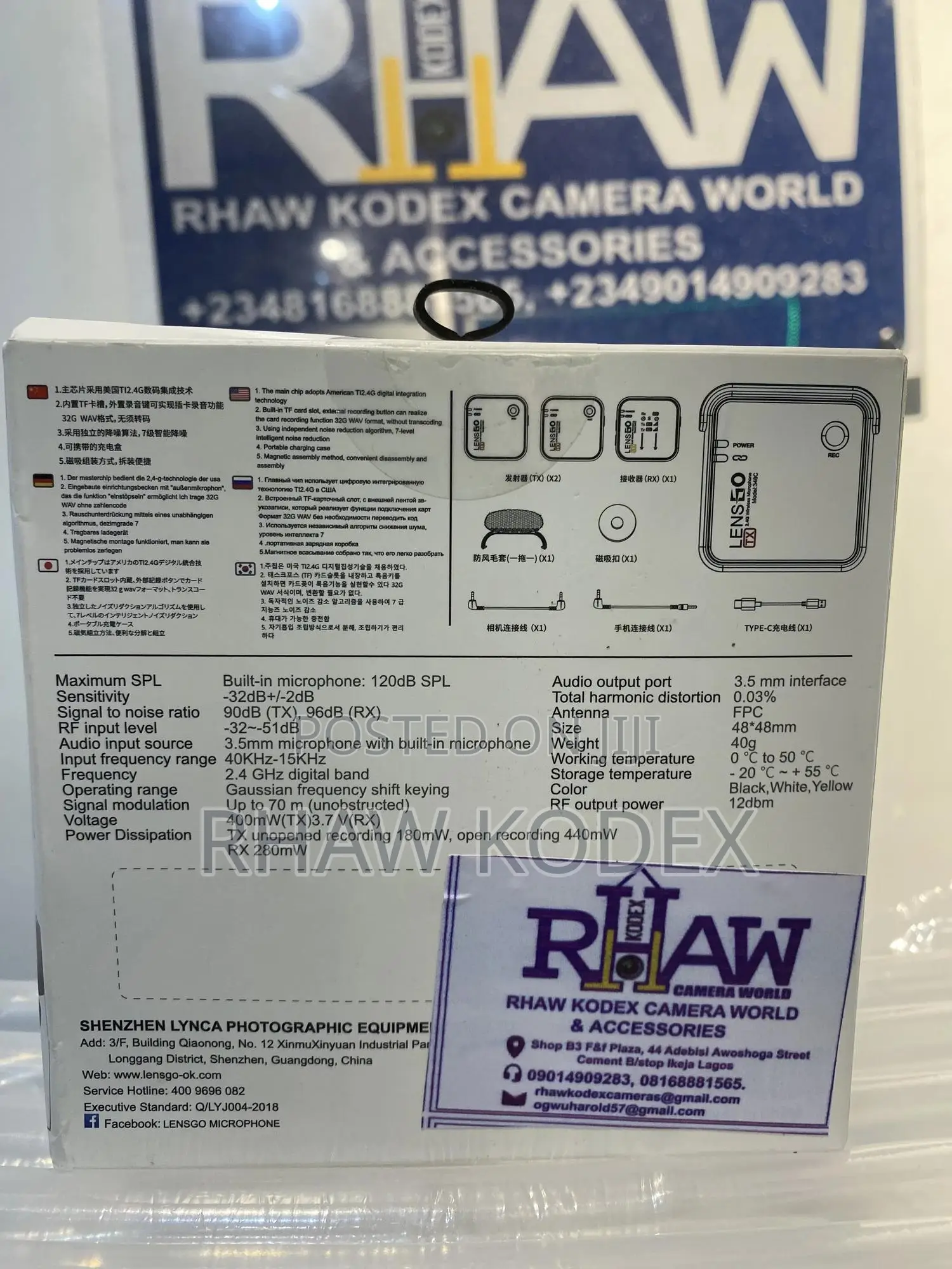 Lensgo Lavalier Wireless Microphone 348c