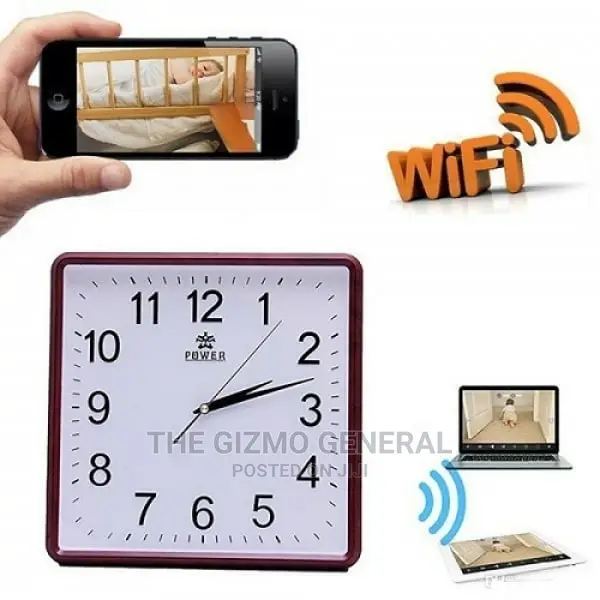 Wifi P2p Wall Clock Spy Camera With Motion Detection