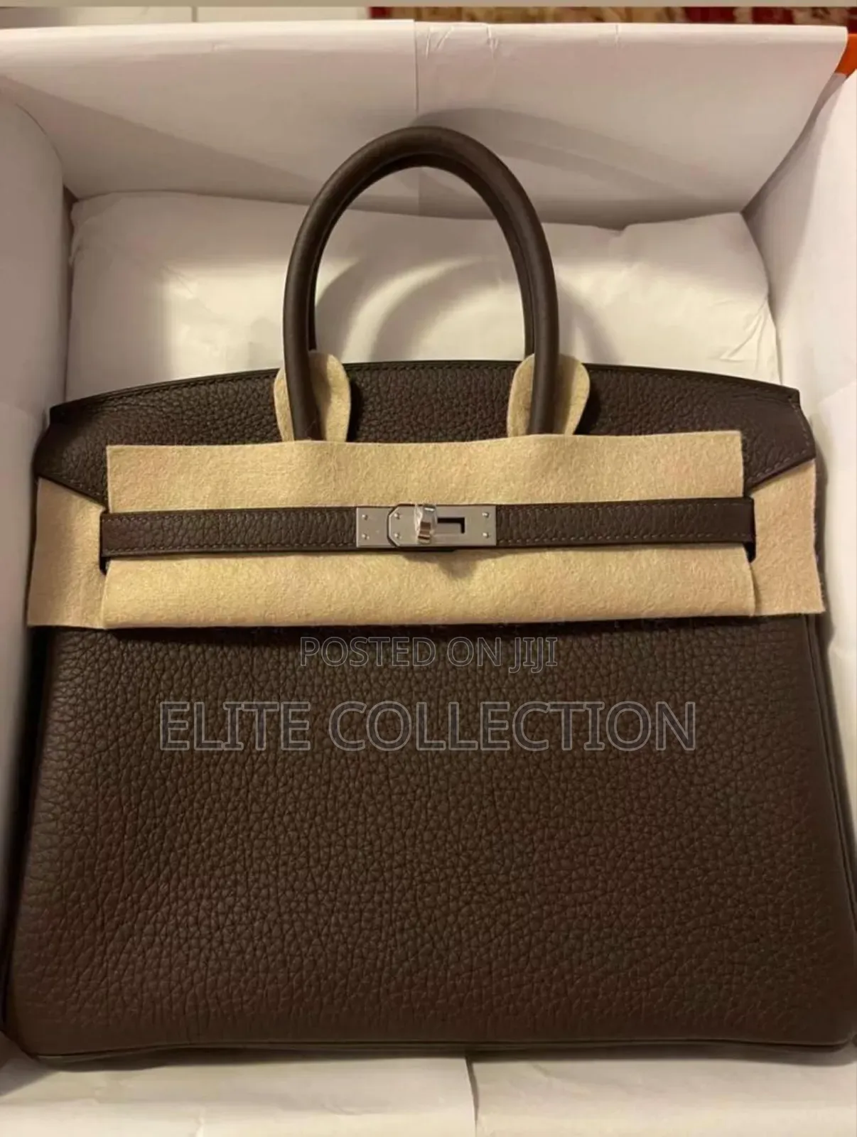 Original Brown Birkin Edition Comes With a Twilly as Shown