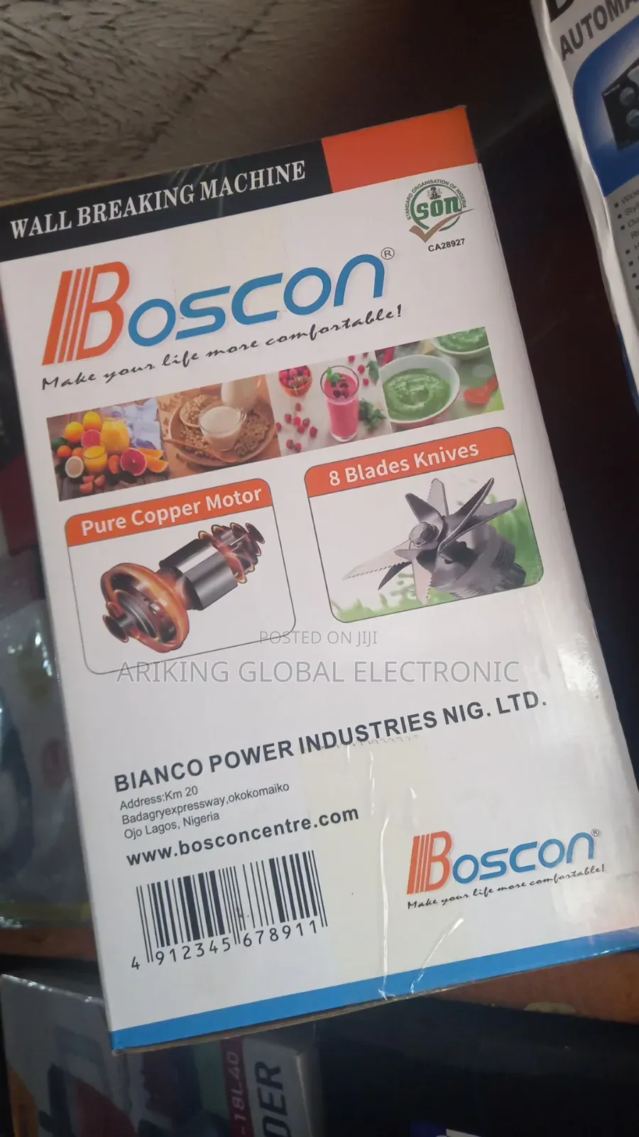 Boscon Industrial Blender Pure Copper Motor