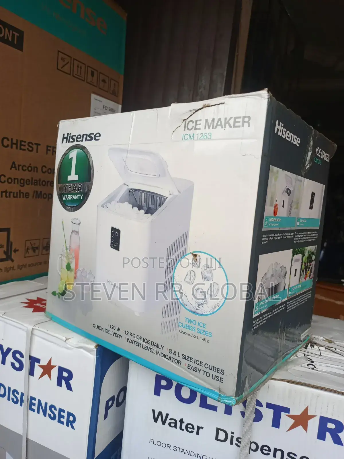 Hisense Ice Maker 12kg/24h (Icm1263)