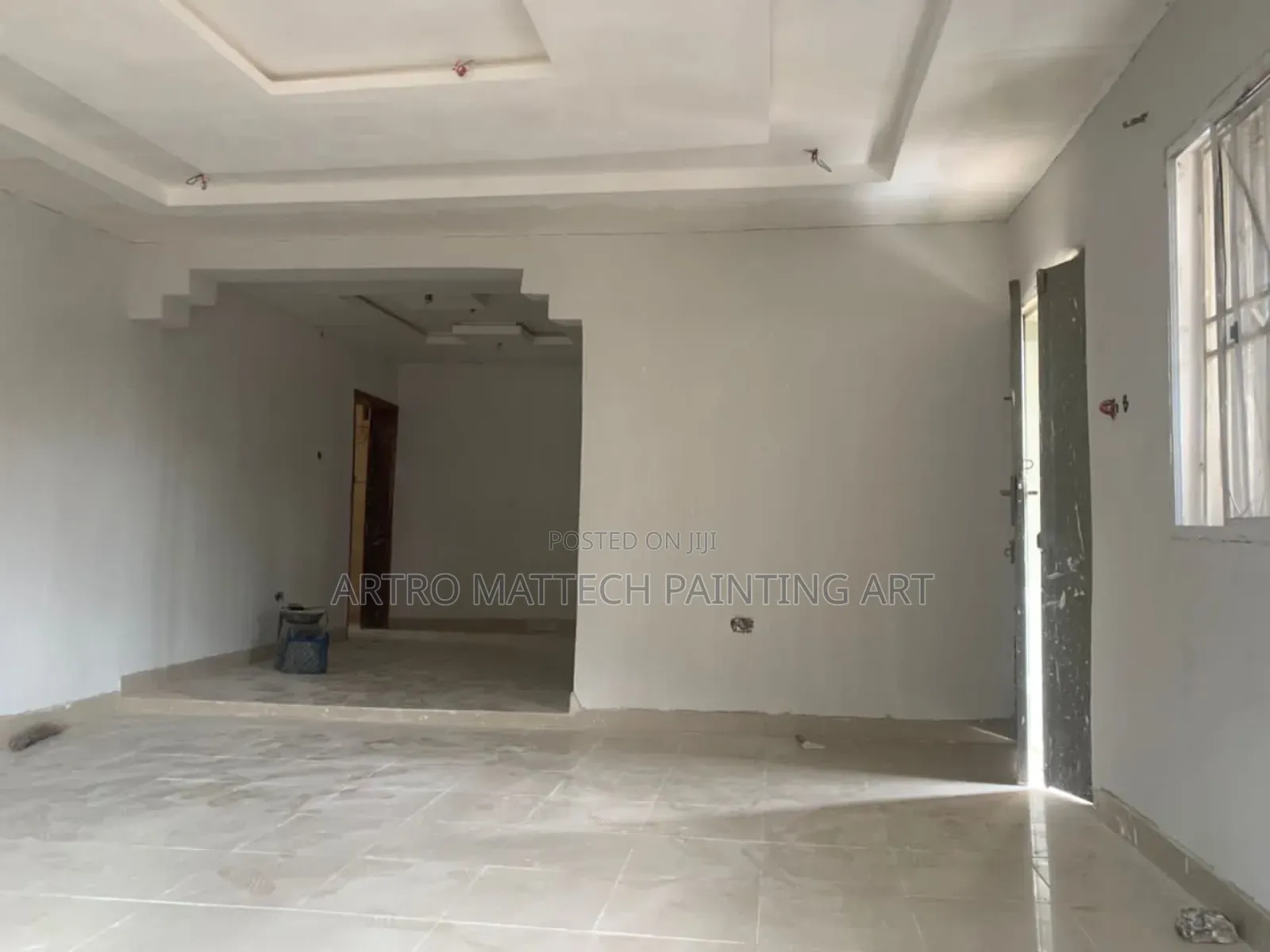 Grey Screeding, Smooth, Durable for in/Ex Building.