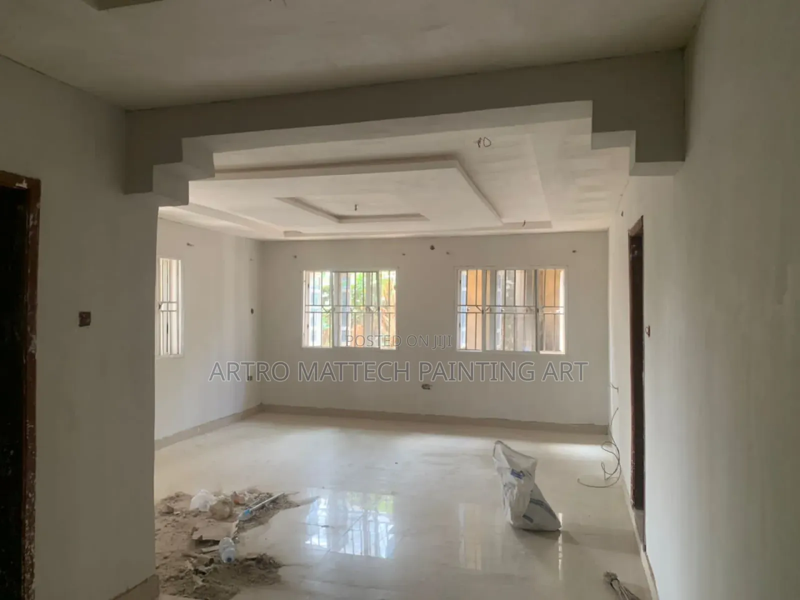 Grey Screeding, Smooth, Durable for in/Ex Building.