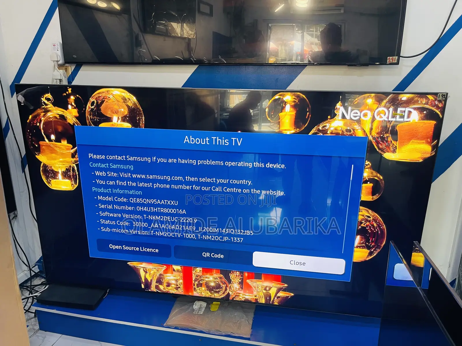 Samsung Neo Qled 85” Qn95a Quantum Processor , HDR 2000 Rate 120hz