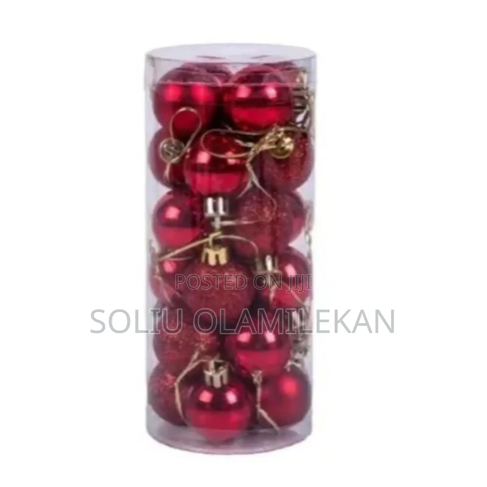 Christmas Red Balls - 12pcs