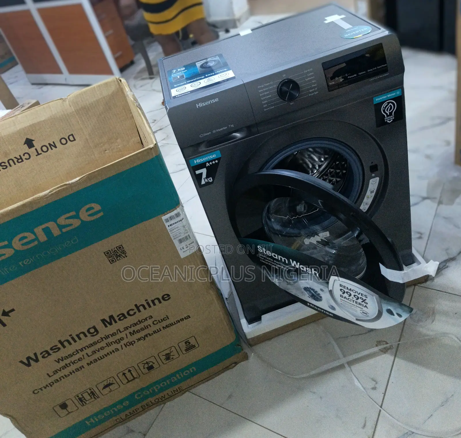 Easy to Operate Hisense 7kg Front-Load Inverter Washing Machine
