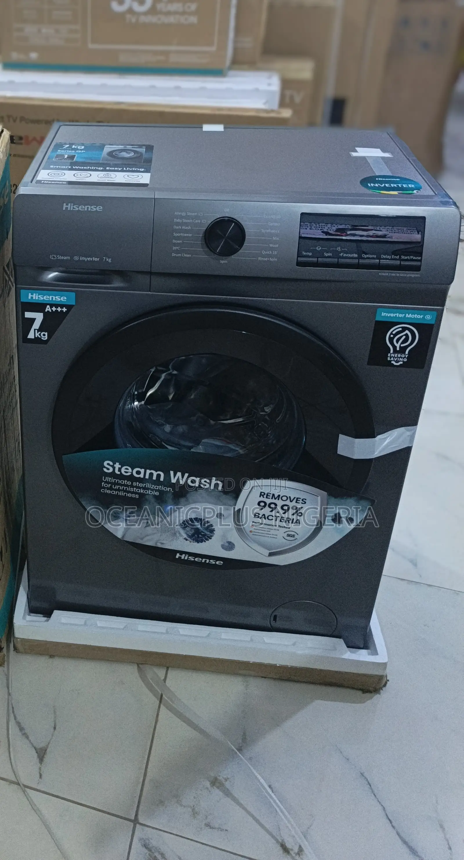 Hisense 7kg Front-Load Inverter Washing Machine Smart Home Choice