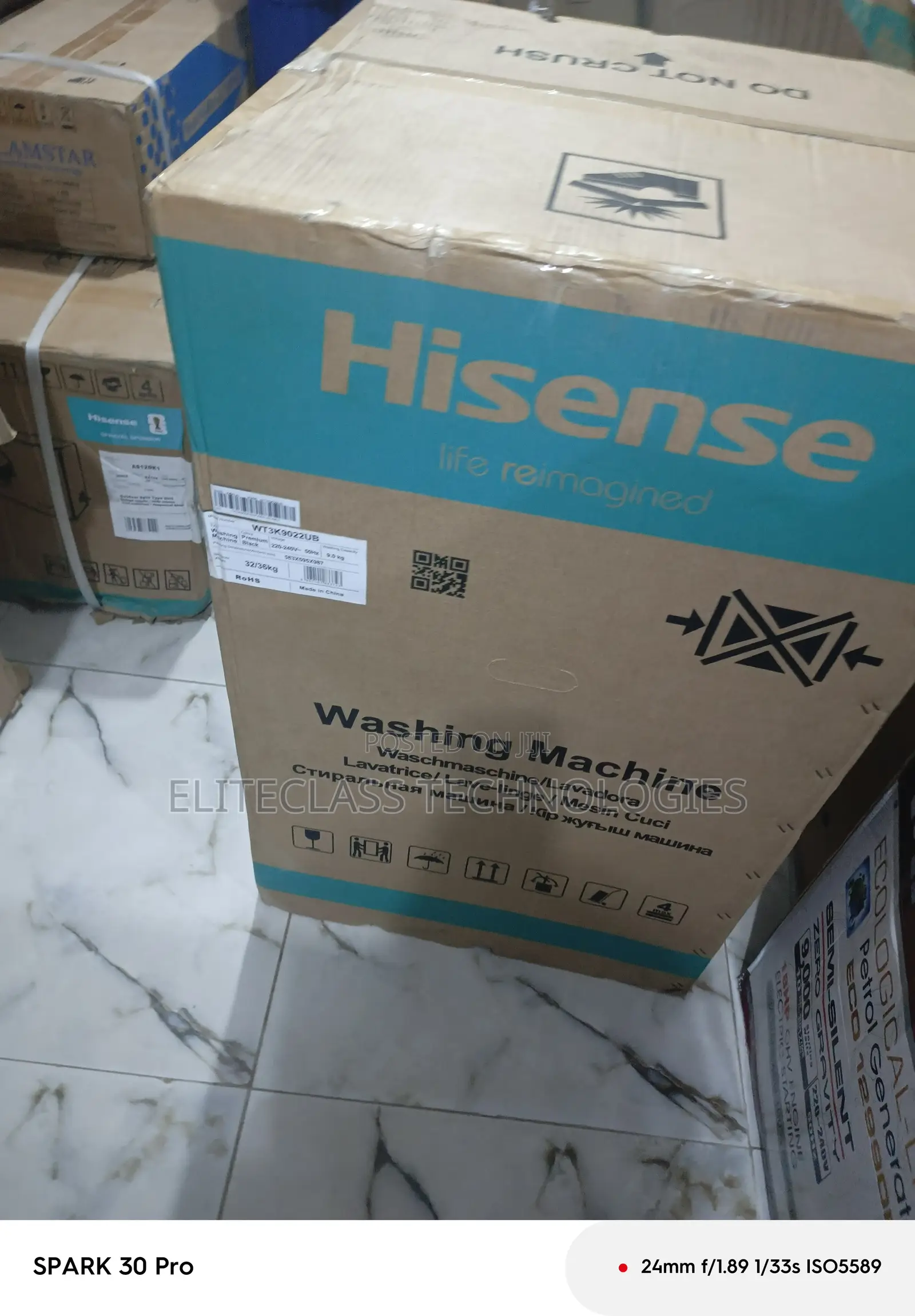 Energy Effiencient Hisense 9kg Top Load Automatic Washing Machine