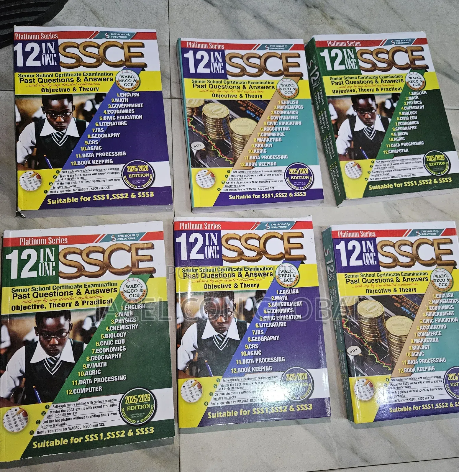 12 in 1 Ssce / Waec Past Questions Textbook
