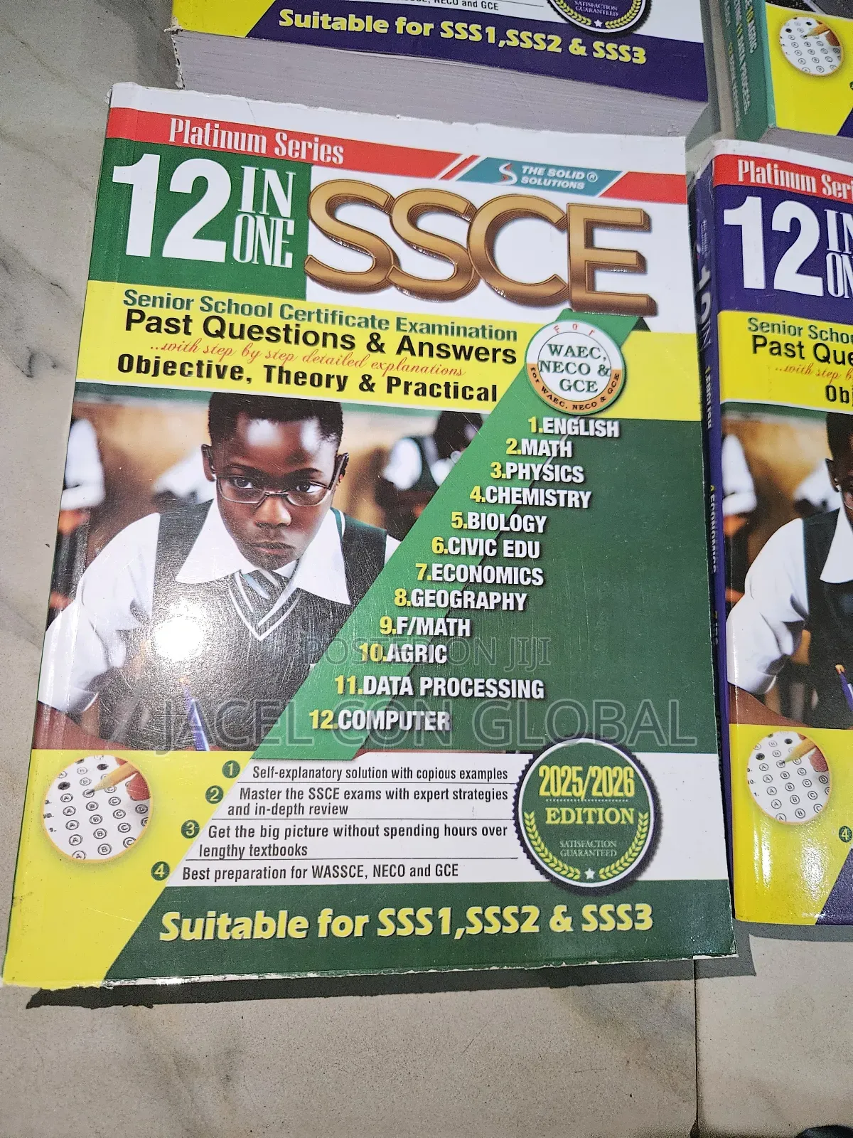 12 in 1 Ssce / Waec Past Questions Textbook