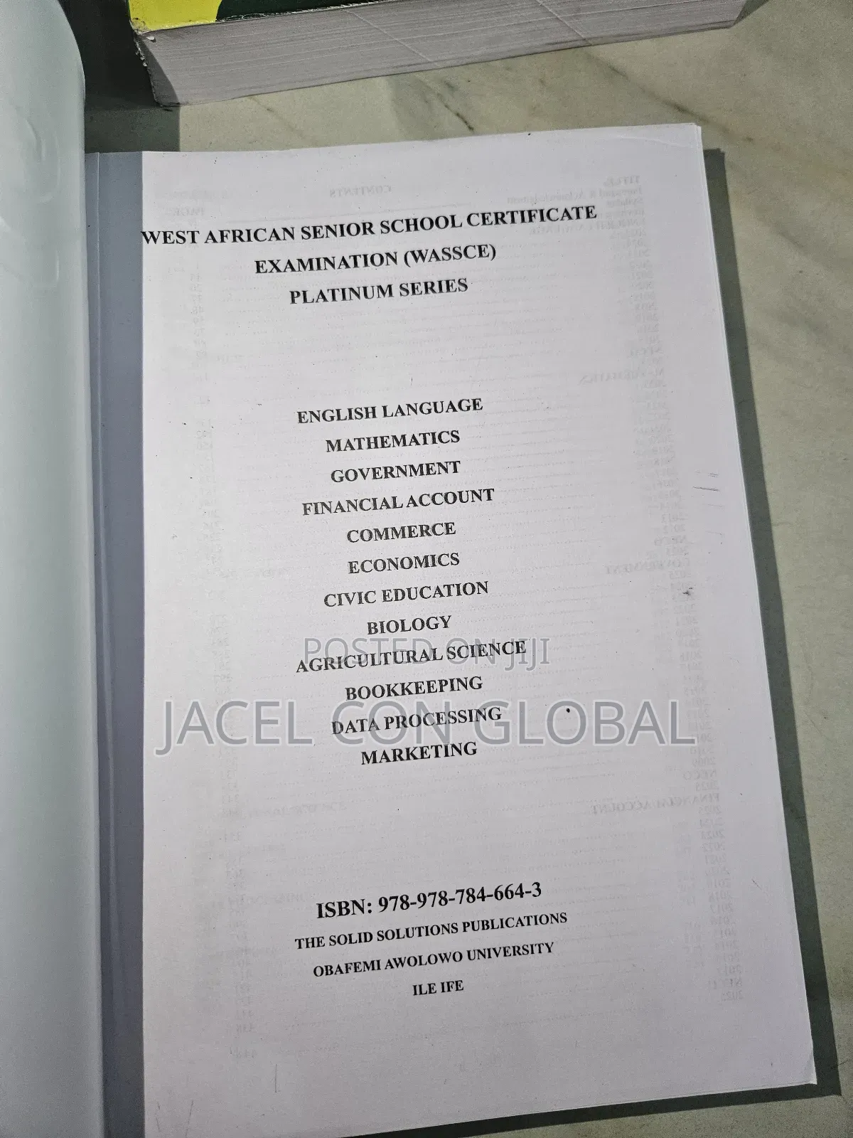 12 in 1 Ssce / Waec Past Questions Textbook