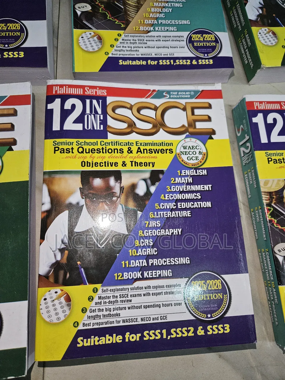 12 in 1 Ssce / Waec Past Questions Textbook