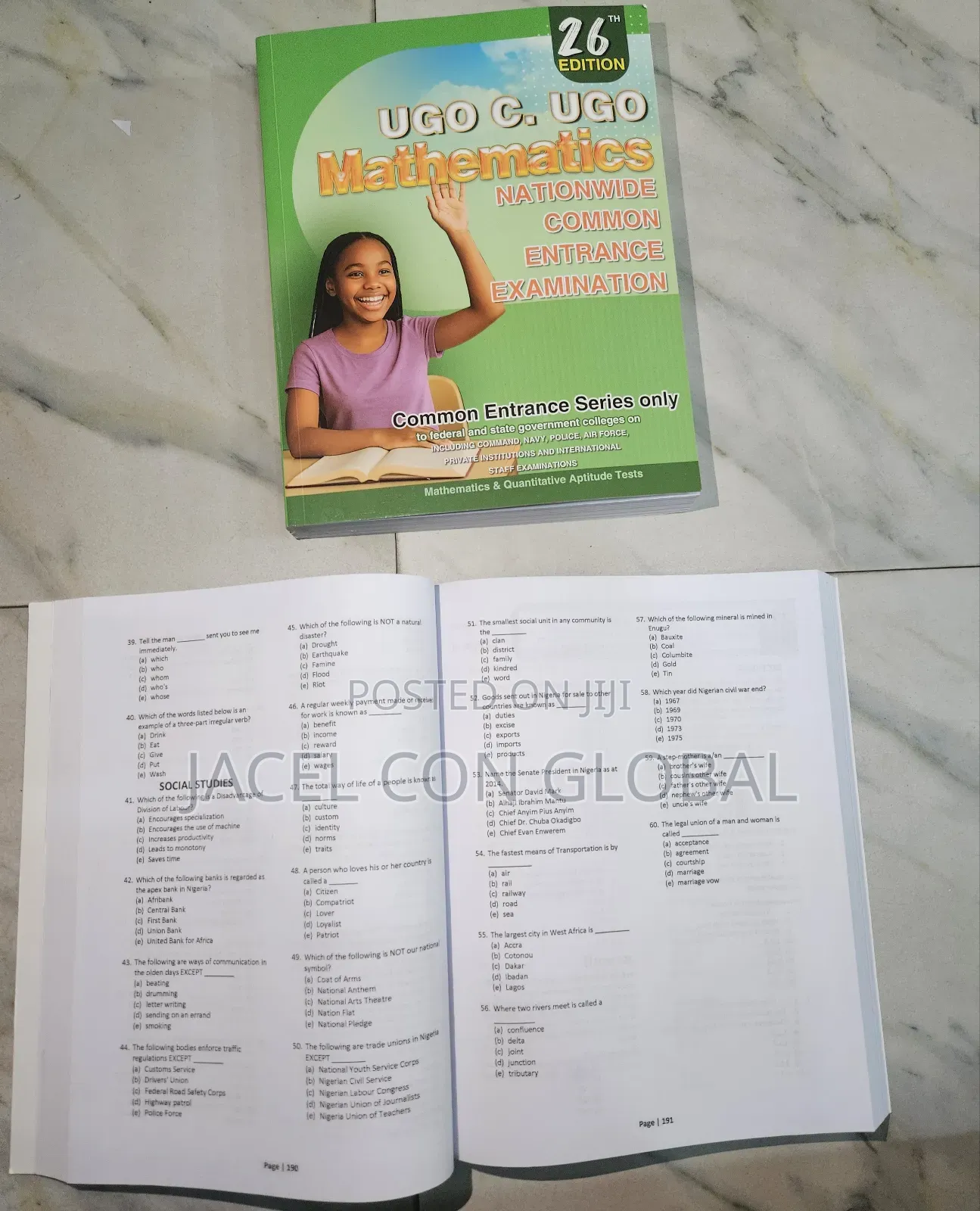 Ugo C Ugo Past Questions Textbook for Common Entrance Examinations