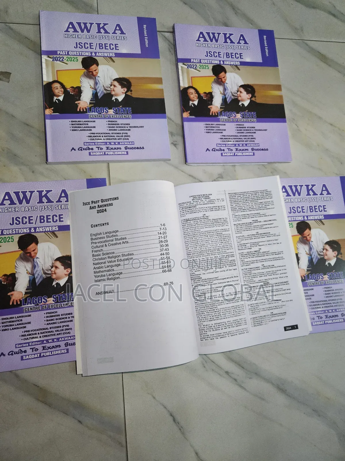 Akwa Jsce / Bece Past Questions and Answers Textbook