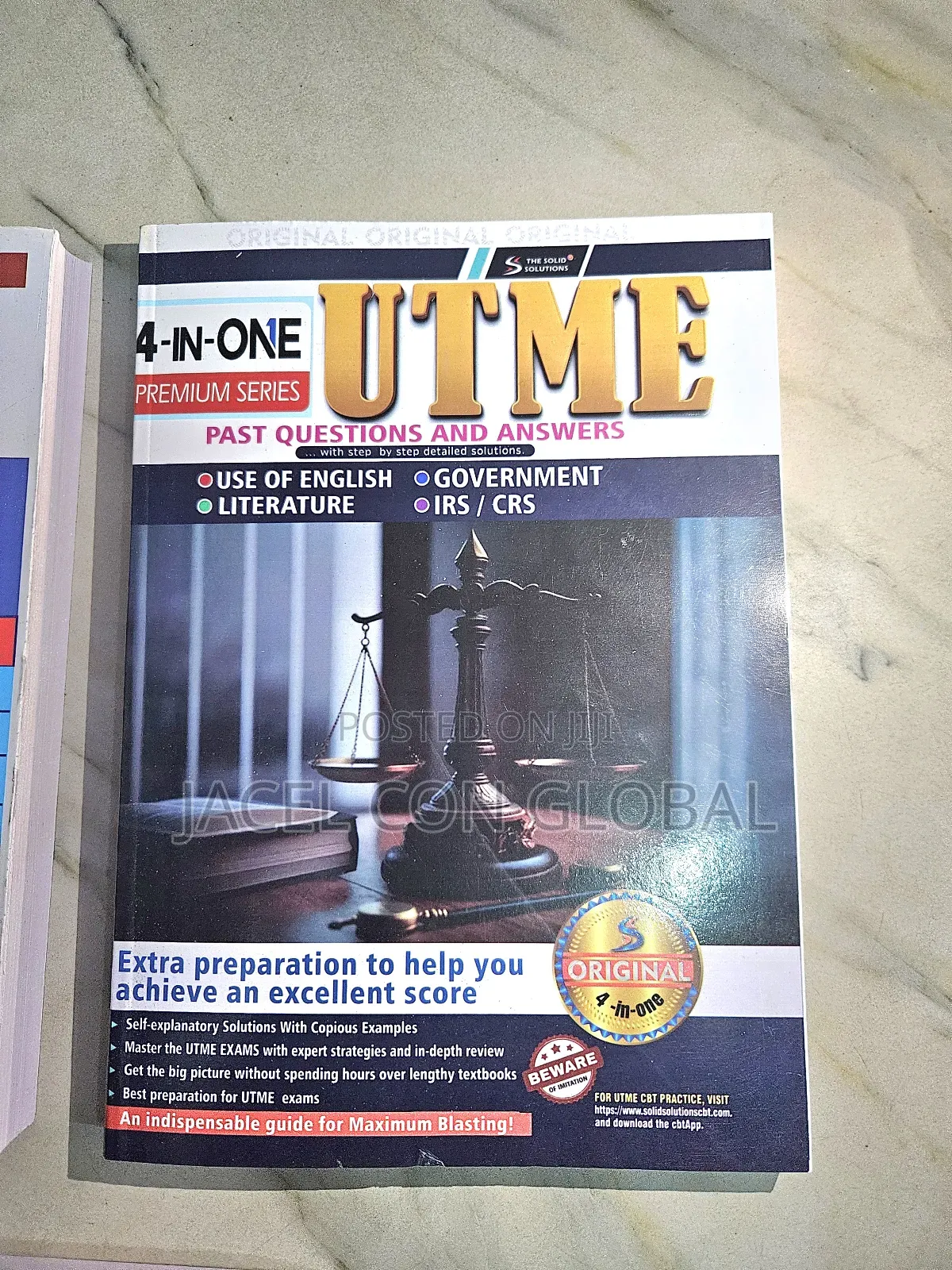 4 in 1 Utme / Jamb Past Questions Textbook