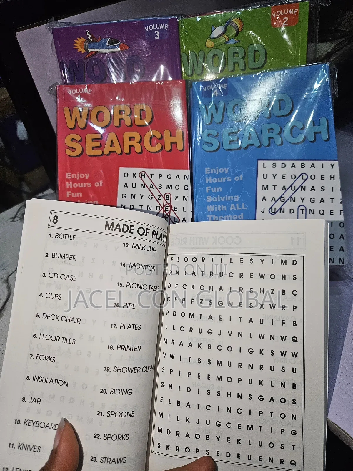 Word Search Puzzle Books [ Volume 1 , 2 , 3 and 4 ]