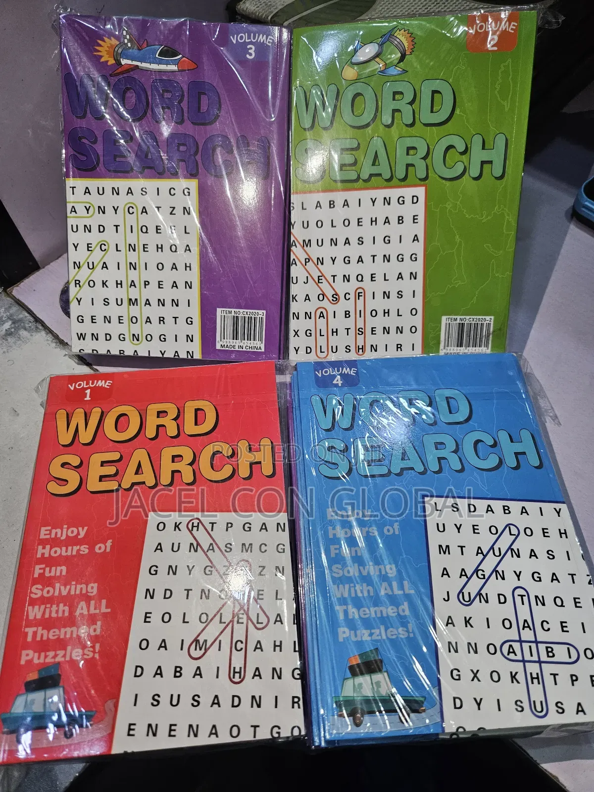 Word Search Puzzle Books [ Volume 1 , 2 , 3 and 4 ]