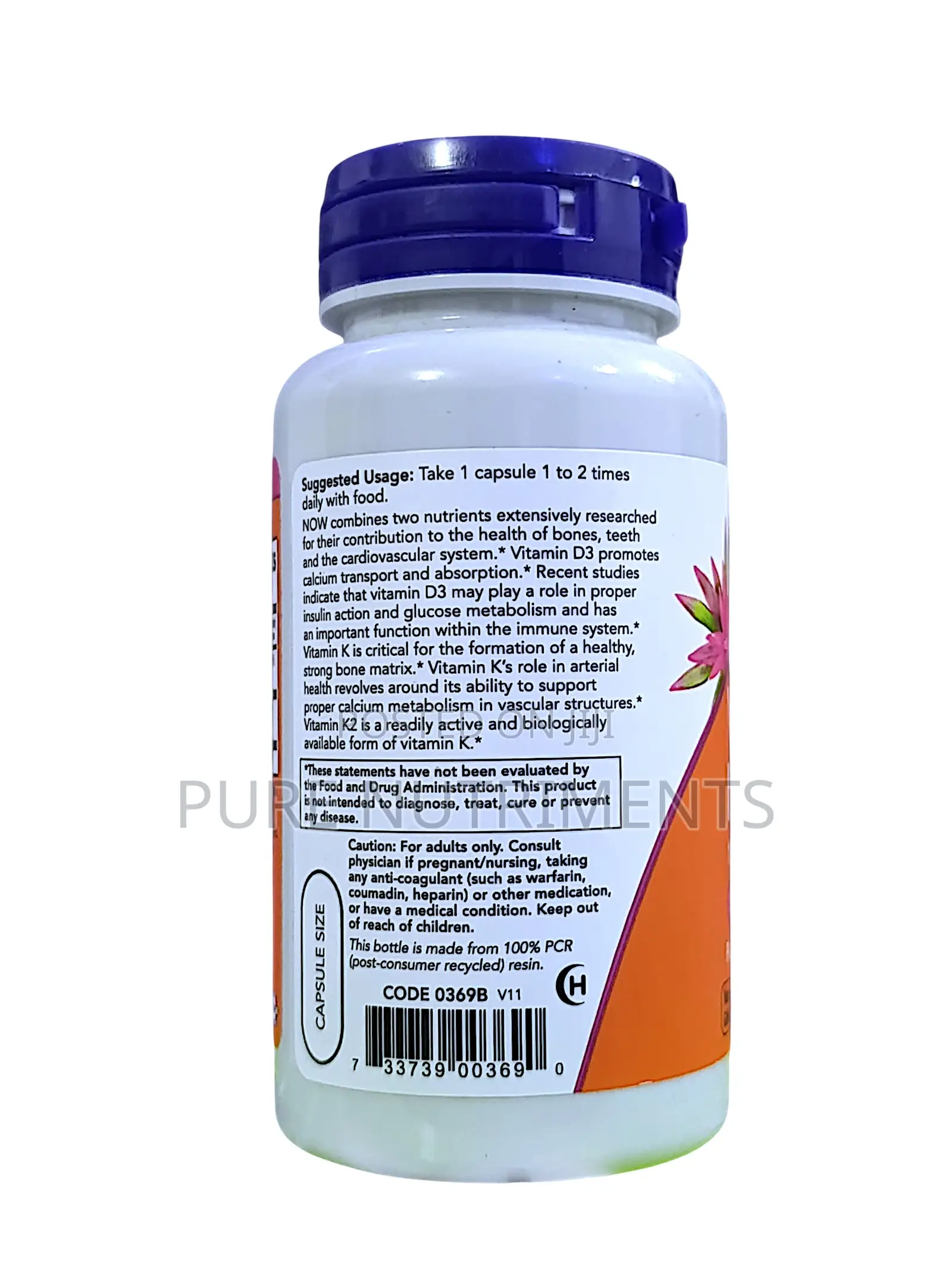 Now Vitamin D3 1000 Iu – Bone Heart Health Supplement 120 Caps