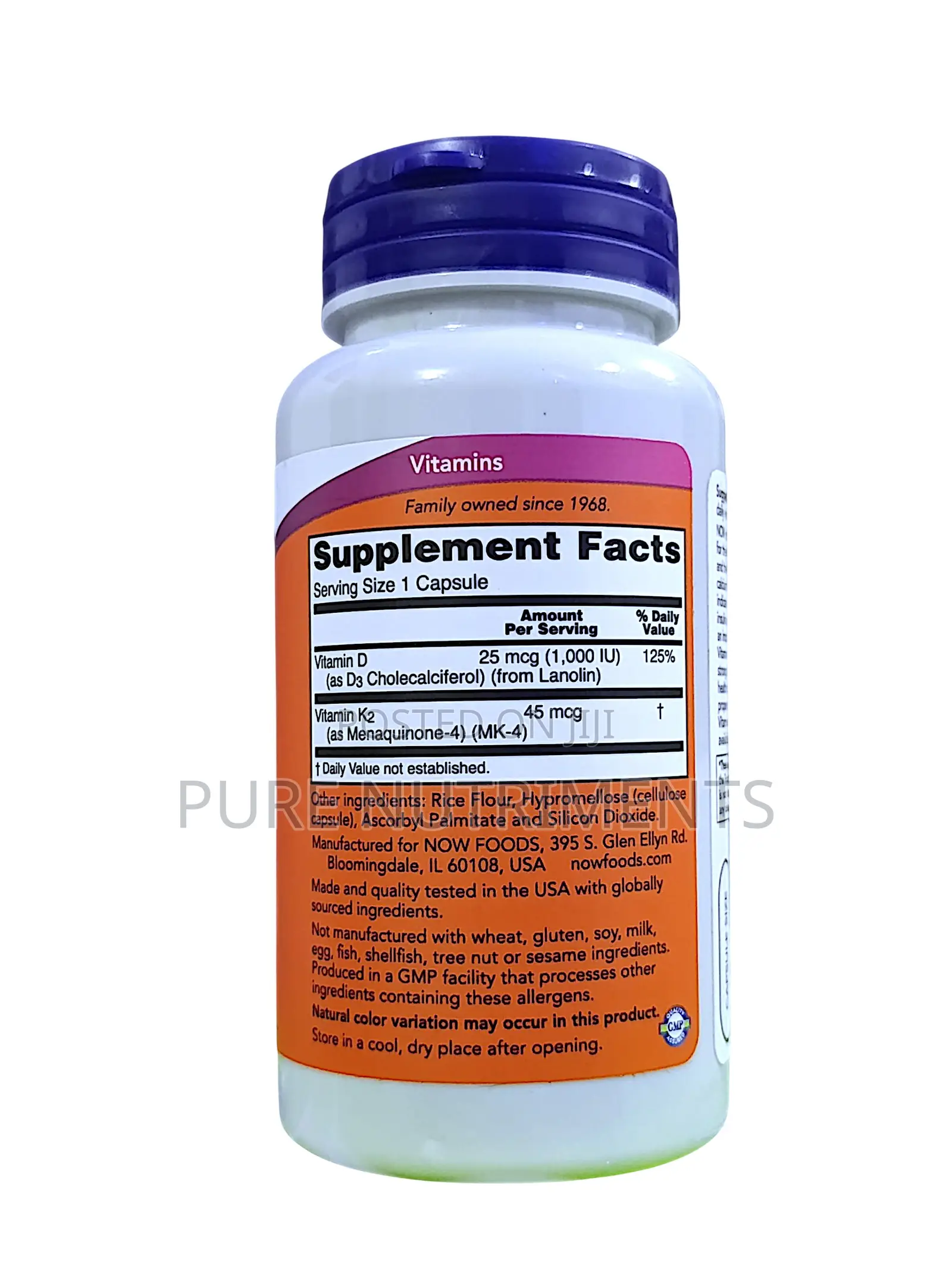 Now Vitamin D3 1000 Iu – Bone Heart Health Supplement 120 Caps