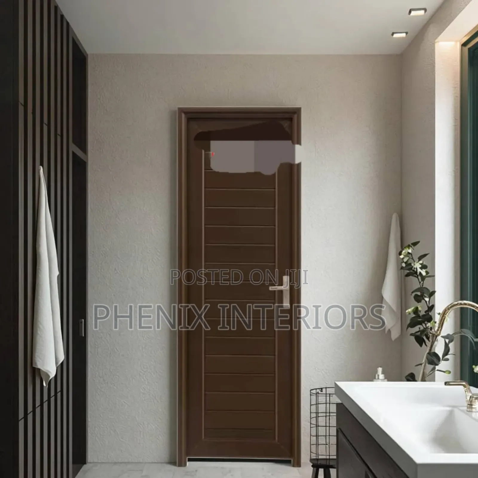 Full Pvc Modern Imported Toilet Door