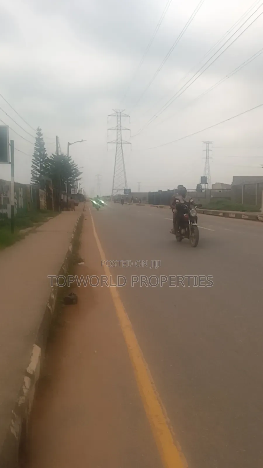 Above 2 Plots Together Along Busy Road at Command Alimosho