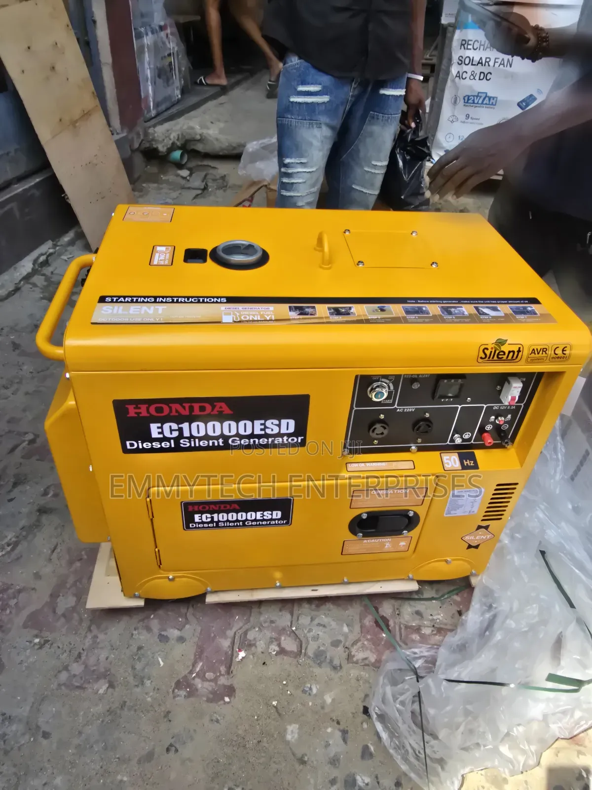 Heavy-Duty 10kva Honda Diesel Soundproof Generator 100% Copper Coil