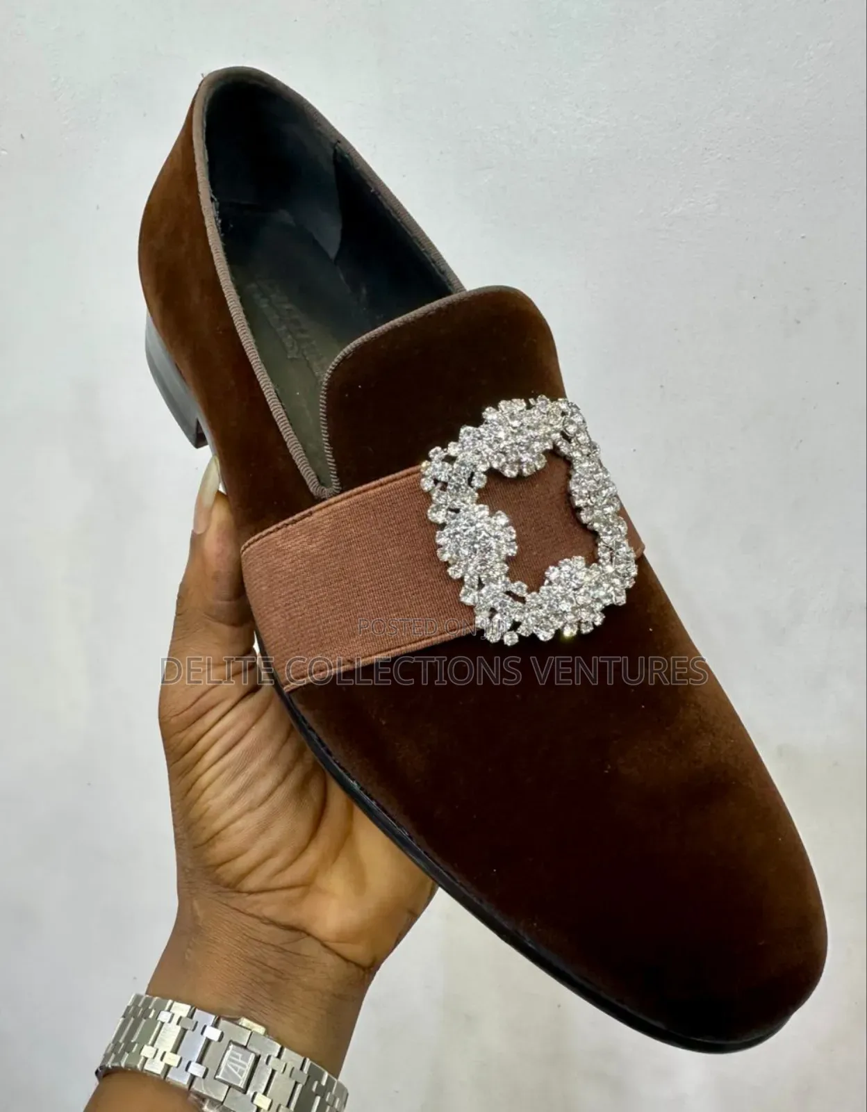 *Manolo Blahnik Carlton Crystal-Buckle Loafers