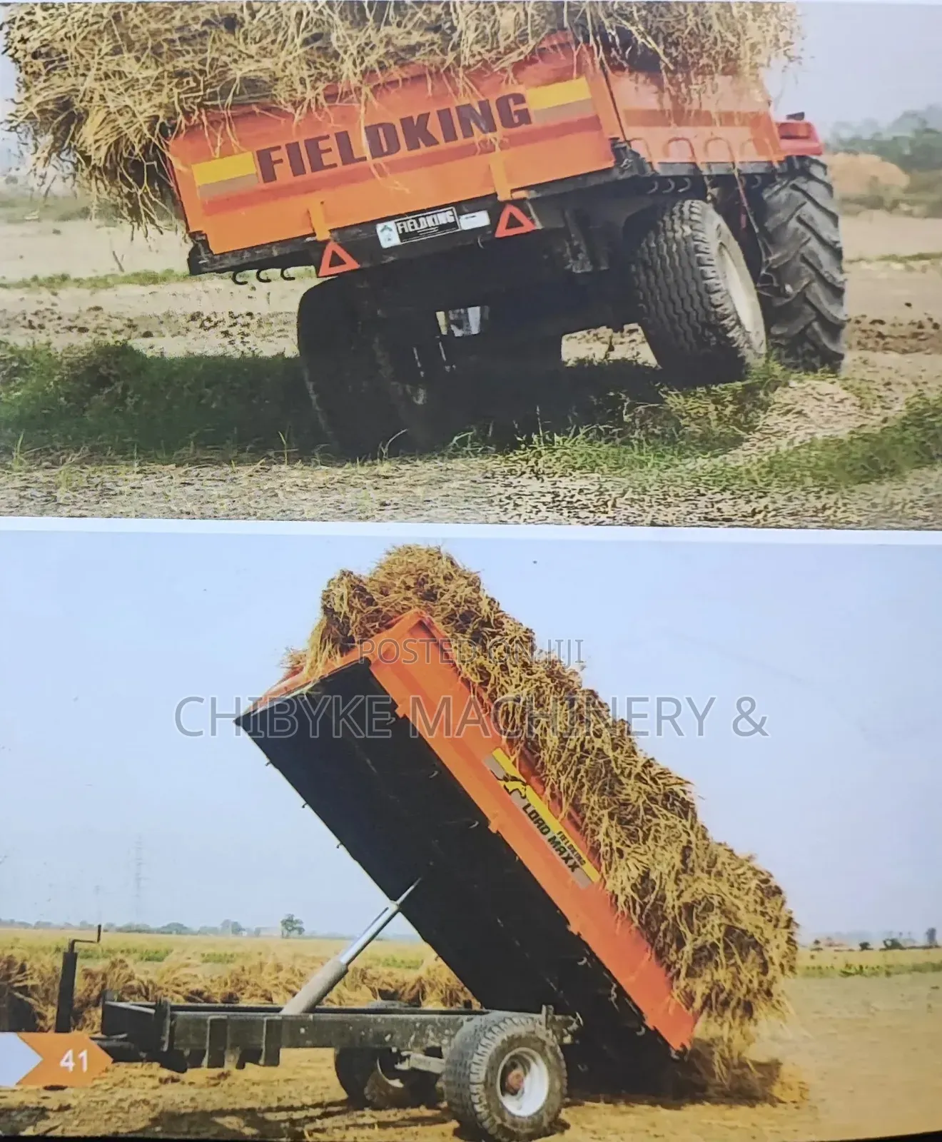 Tipping Trailer for Tractors