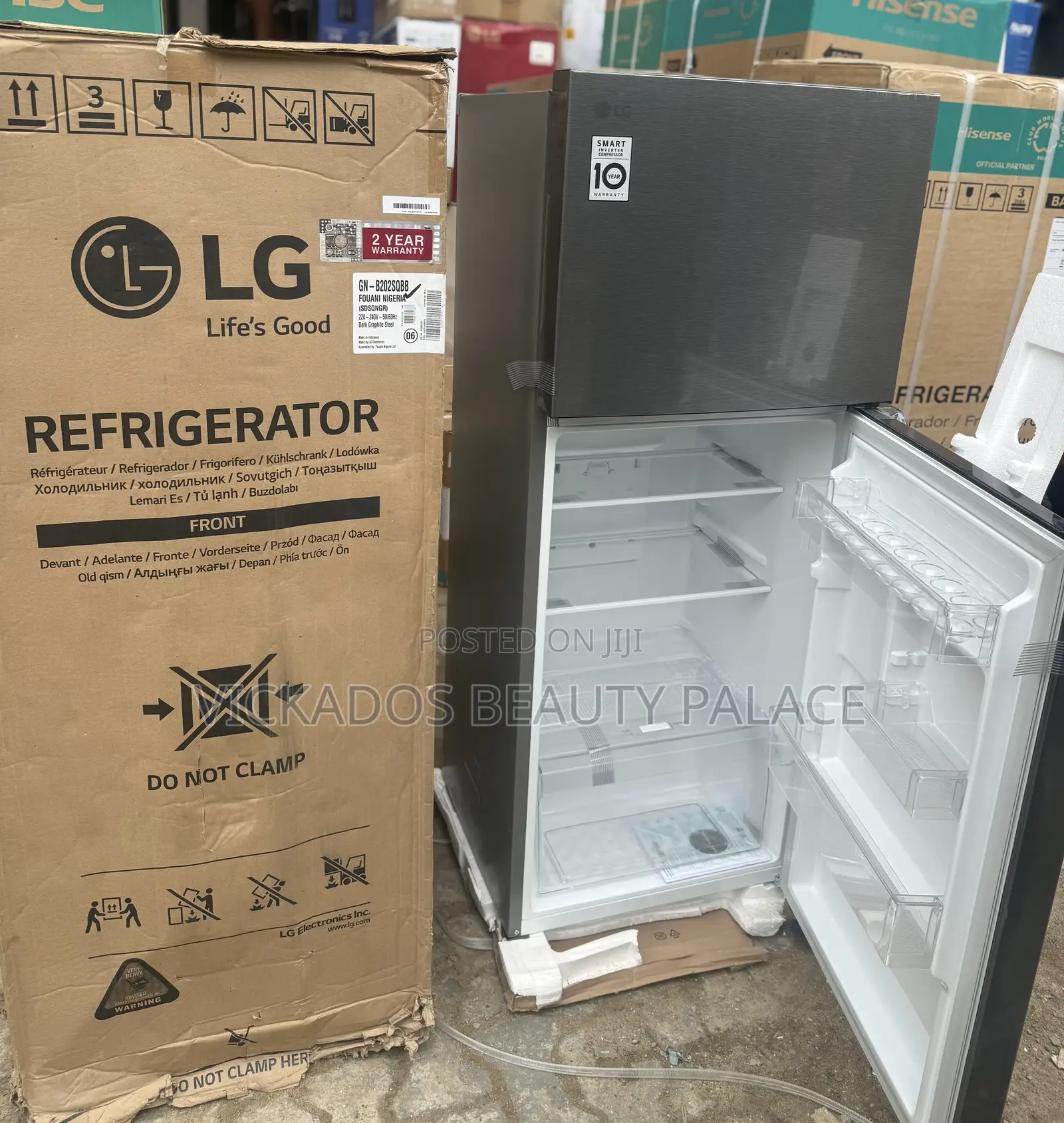 Lg 205l Smart Inverter Compressor Double Door Refrigerator | Ref 202