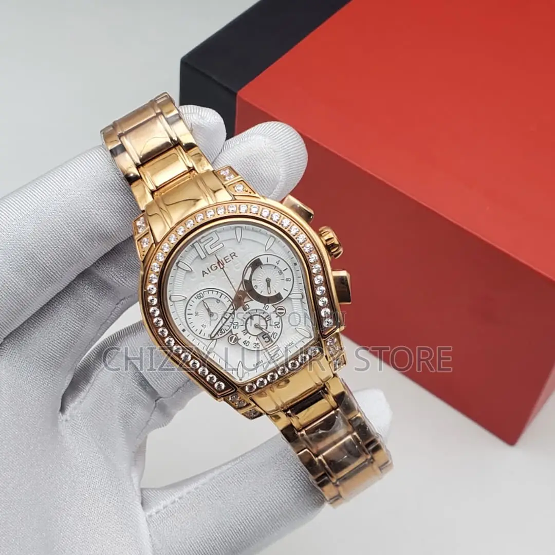 Aigner Quality Luxury Ladies Chain Strap Wristwatch