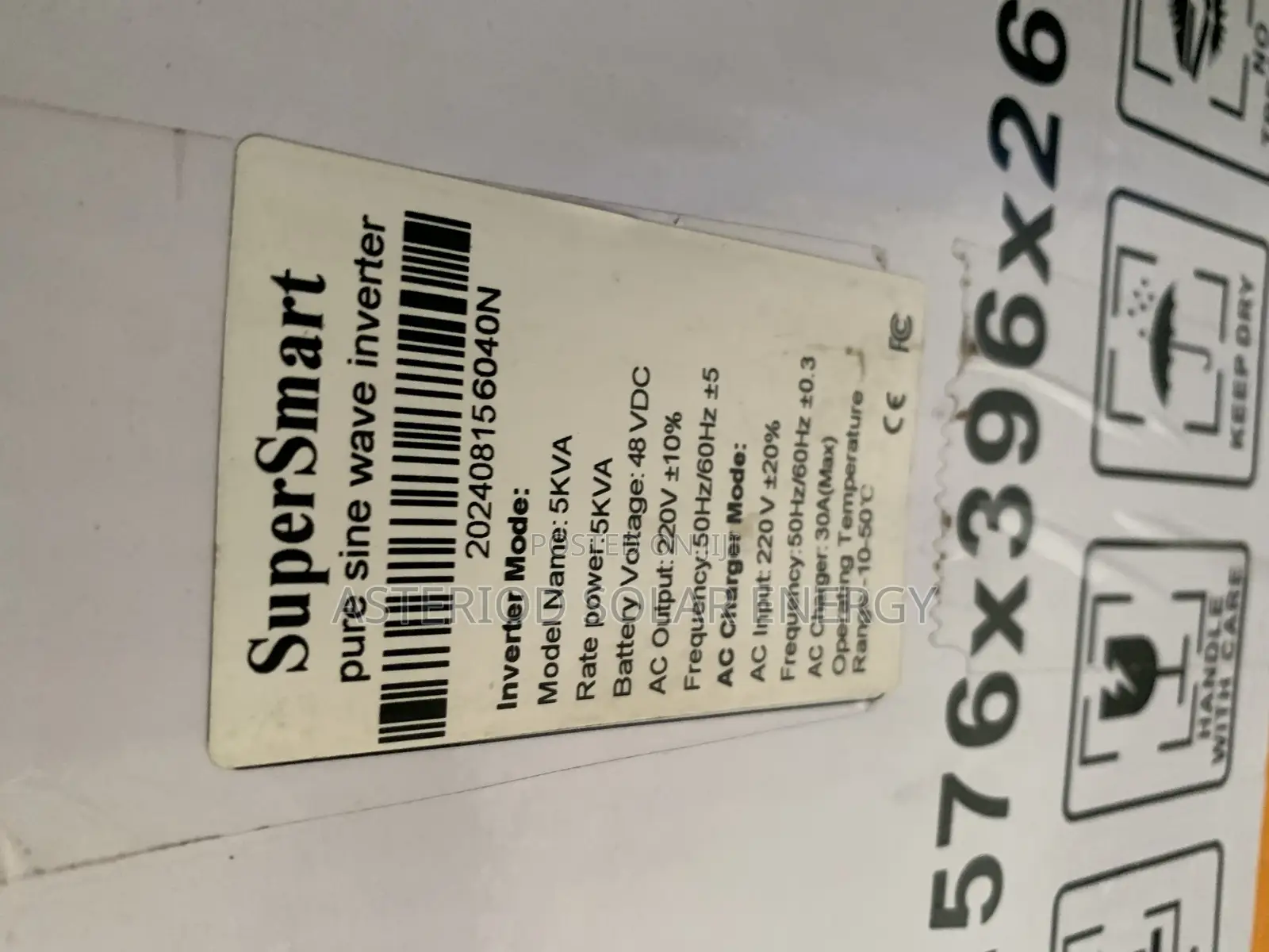 5kva 48volts Supersmart Non Hybrid Solar Inverter