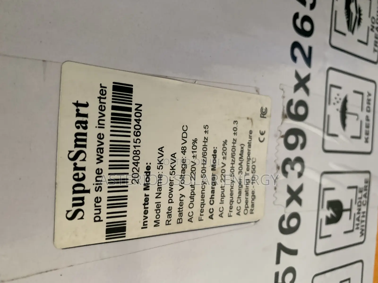 5kva 48volts Supersmart Non Hybrid Solar Inverter